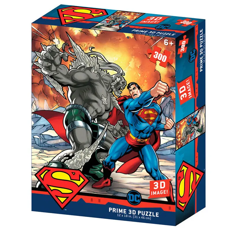 Puzzle 3D DC Comics Superman vs Doomsday Prime 300 piese poza produsului