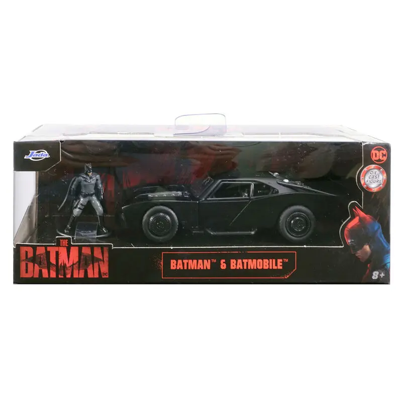 DC Comics The Batman Batmobil Mașină metalică + Set figurină Batman poza produsului