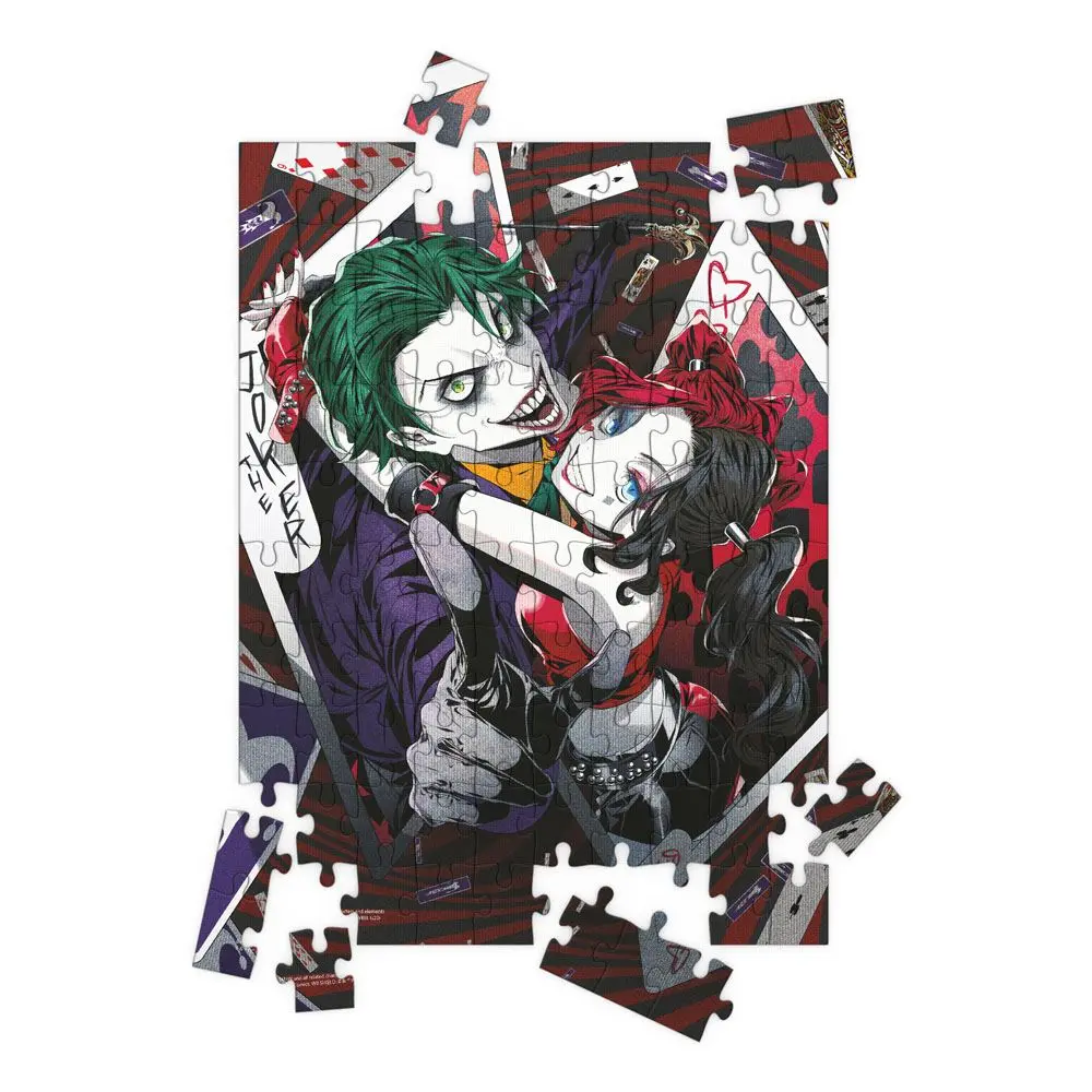 DC Comics Puzzle cu Efect 3D The Joker & Harley Quinn Manga (100 piese) poza produsului