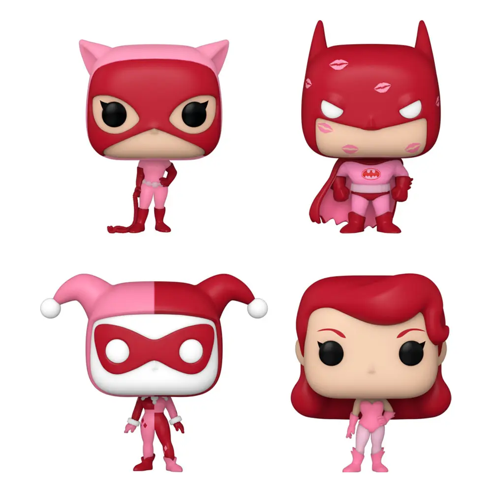 DC Comics Valentines Pocket POP! Figurina Vinyl Set 4 bucăți 4 cm poza produsului