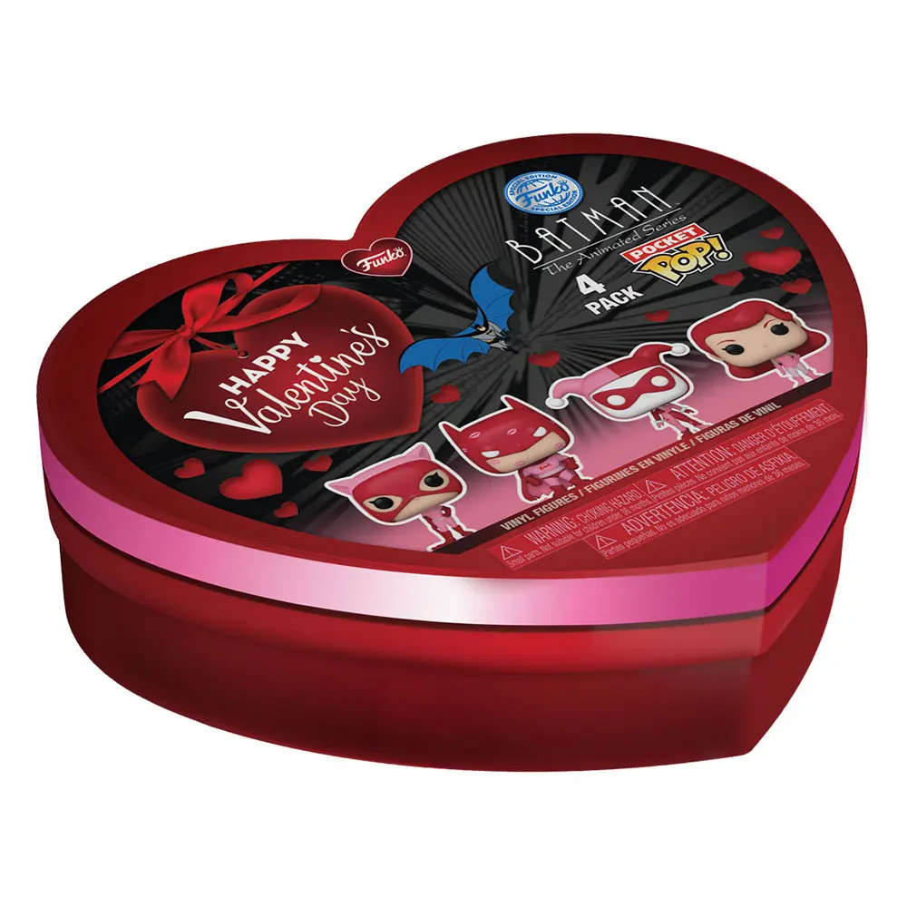 DC Comics Valentines Pocket POP! Figurina Vinyl Set 4 bucăți 4 cm poza produsului