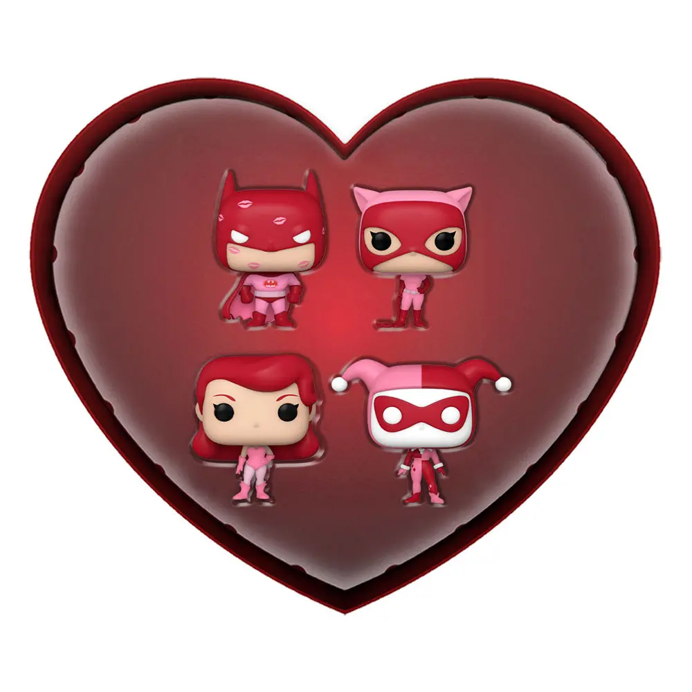 DC Comics Valentines Pocket POP! Figurina Vinyl Set 4 bucăți 4 cm poza produsului