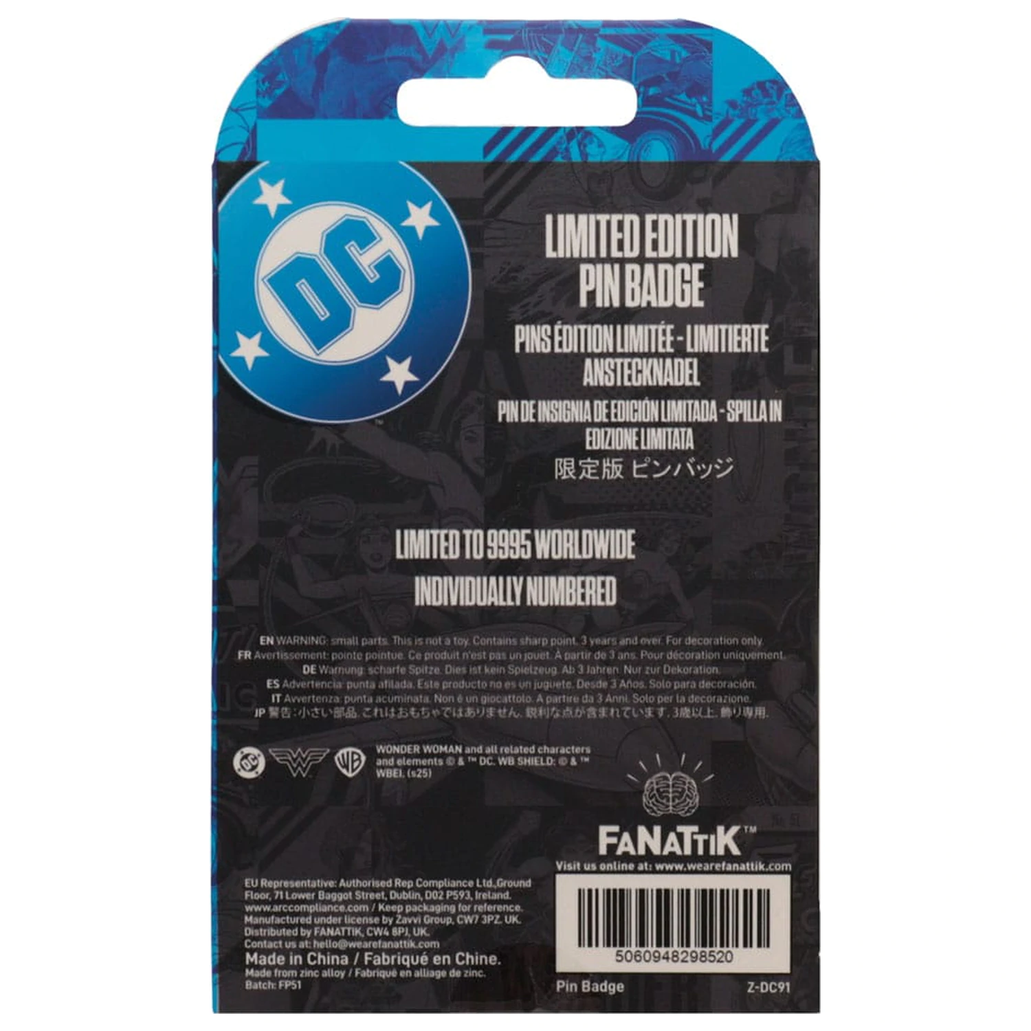 DC Comics Insigna Pin Wonder Woman Amazon Warrior Editie Limitata poza produsului