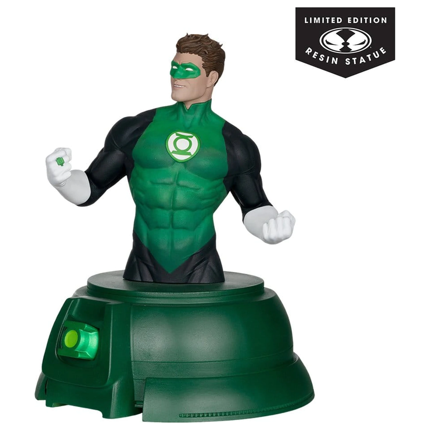 DC Direct Green Lantern Bust 1/1 Hal Jordan with Power Ring Prop Replica (Gold Label) 26 cm poza produsului