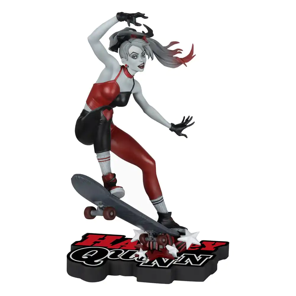 DC Direct Harley Quinn: Statuie Roșu, Alb & Negru 1/10 Harley Quinn de Ivan Tao 20 cm poza produsului