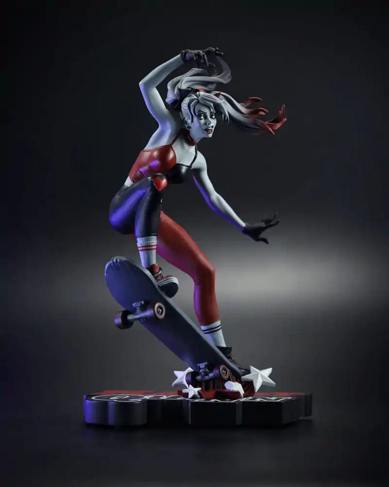 DC Direct Harley Quinn: Statuie Roșu, Alb & Negru 1/10 Harley Quinn de Ivan Tao 20 cm poza produsului