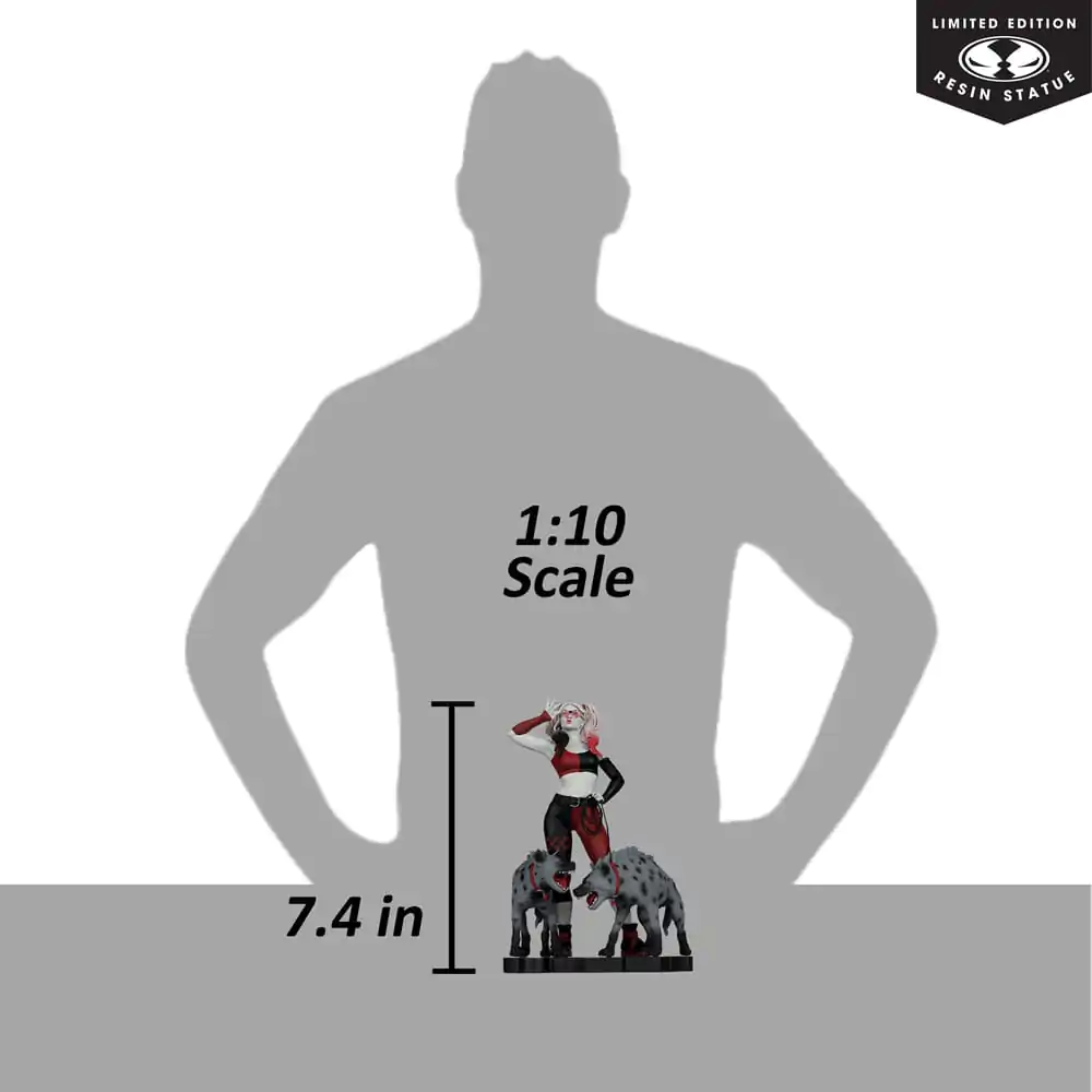 Statuie DC Direct Harley Quinn: Roșu, Alb & Negru 1/10 Harley Quinn de Jenny Frison 19 cm poza produsului