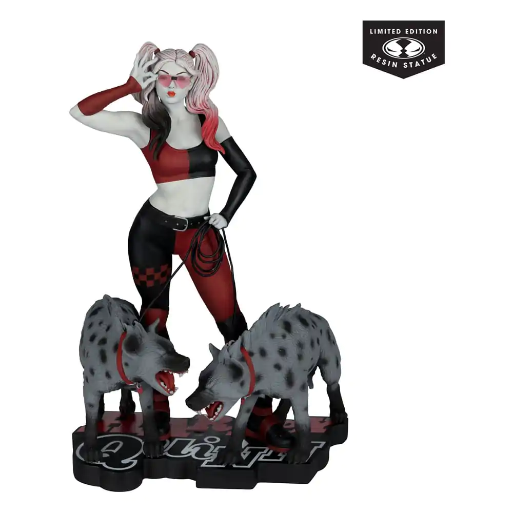 Statuie DC Direct Harley Quinn: Roșu, Alb & Negru 1/10 Harley Quinn de Jenny Frison 19 cm poza produsului
