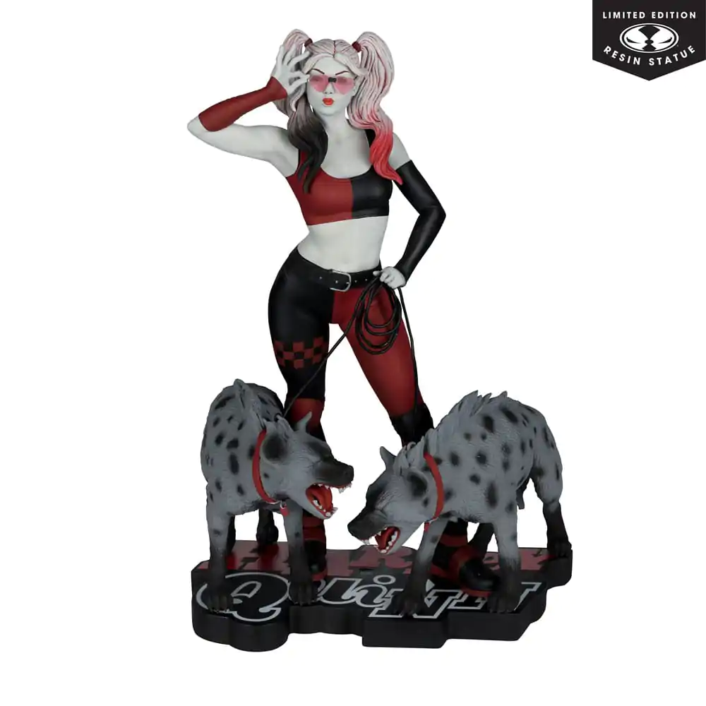 Statuie DC Direct Harley Quinn: Roșu, Alb & Negru 1/10 Harley Quinn de Jenny Frison 19 cm poza produsului