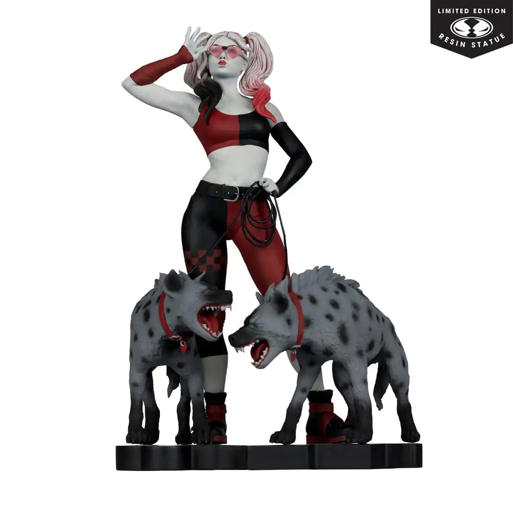 Statuie DC Direct Harley Quinn: Roșu, Alb & Negru 1/10 Harley Quinn de Jenny Frison 19 cm poza produsului