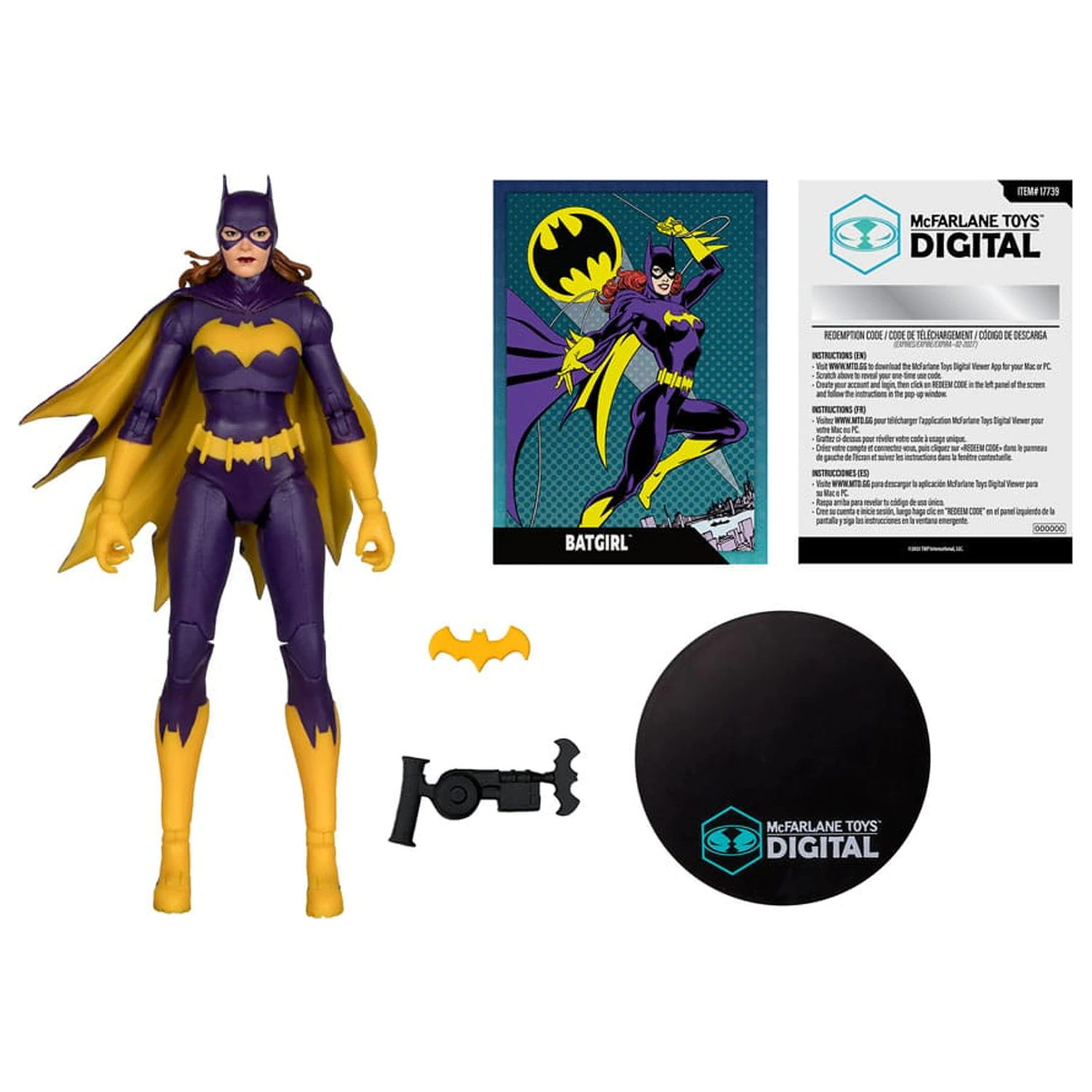 DC Direct McFarlane Toys Figurina de actiune Digitala Batgirl (DC Classics) 18 cm poza produsului