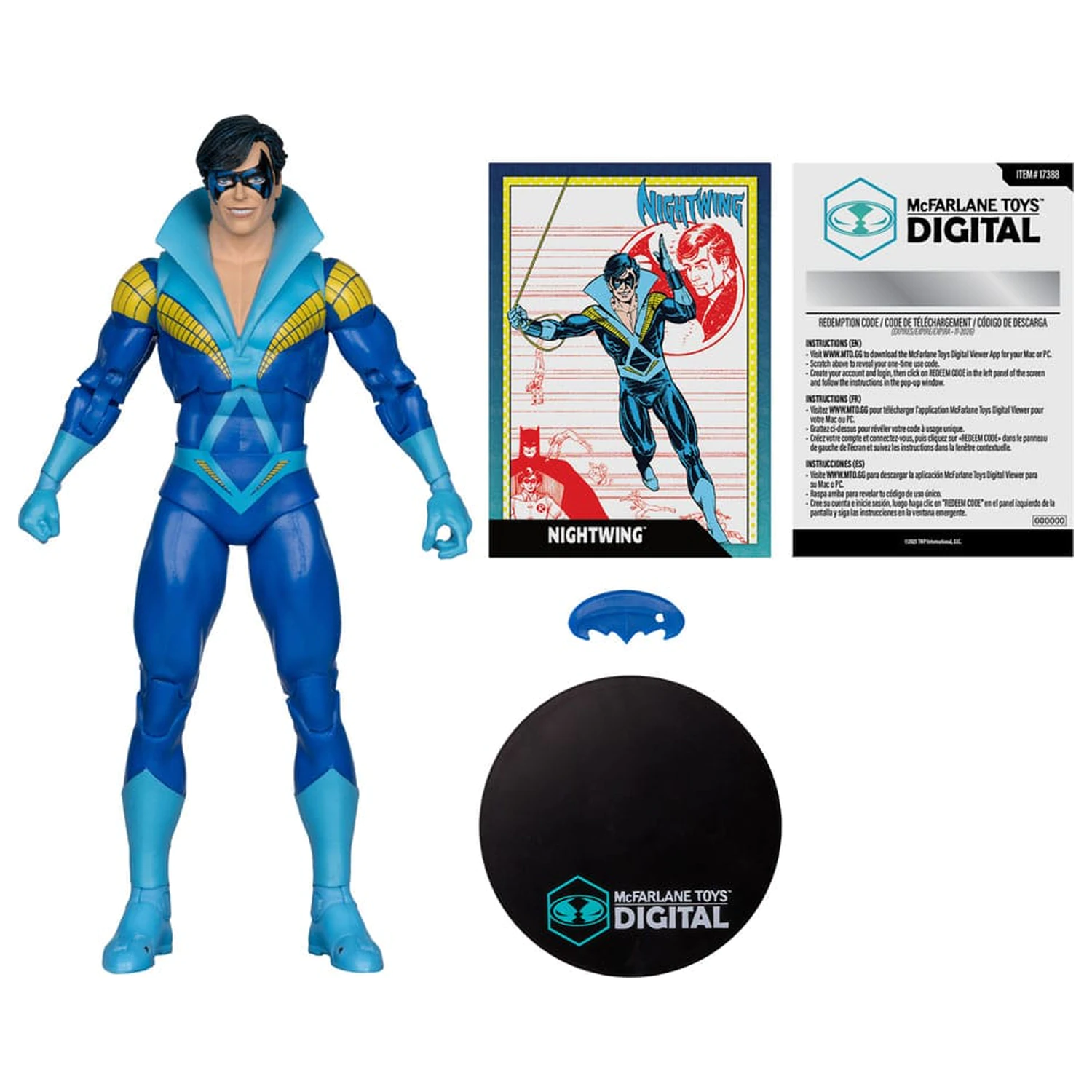 DC Direct McFarlane Toys Digital Figurina de Actiune Nightwing (Teen Titans) 18 cm poza produsului