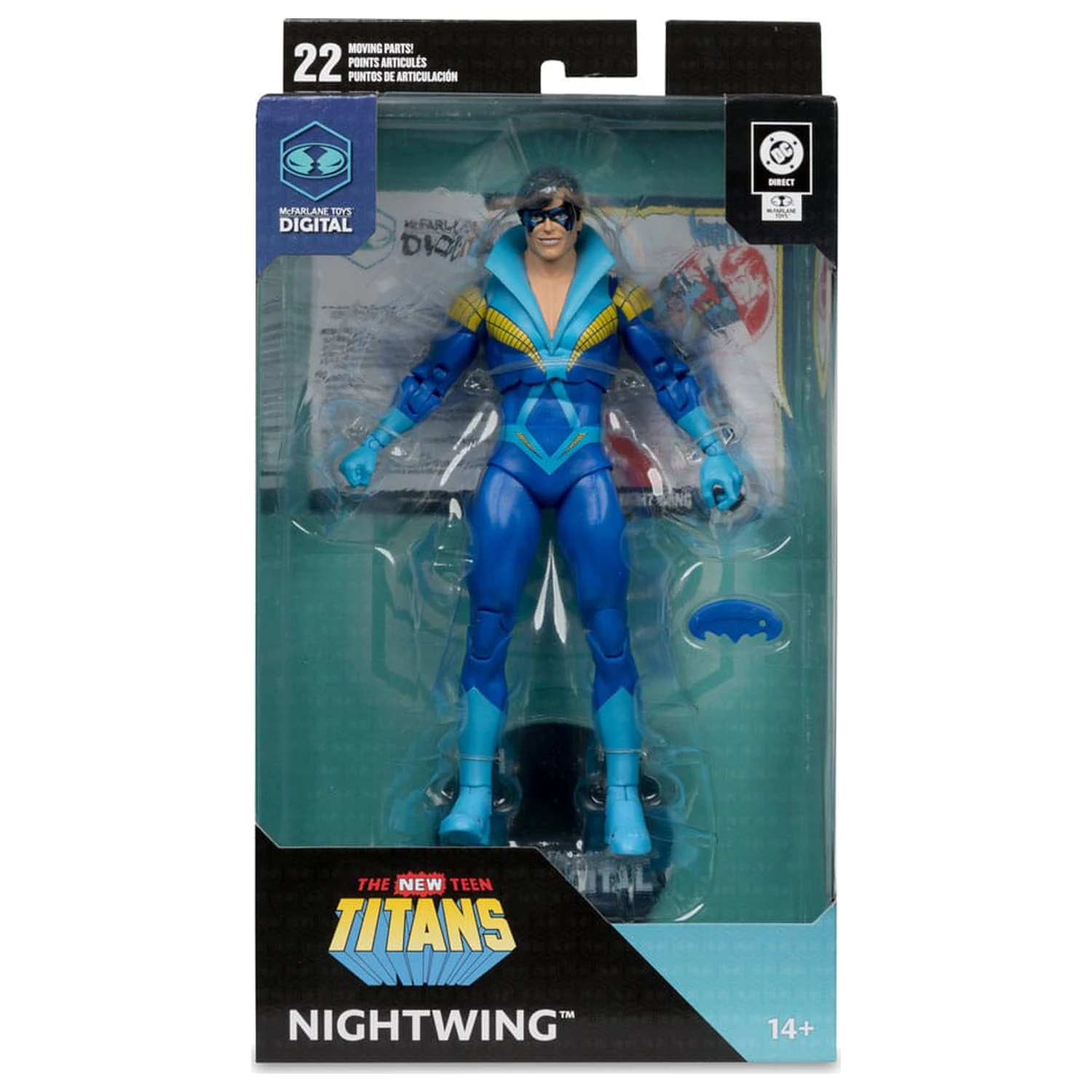 DC Direct McFarlane Toys Digital Figurina de Actiune Nightwing (Teen Titans) 18 cm poza produsului