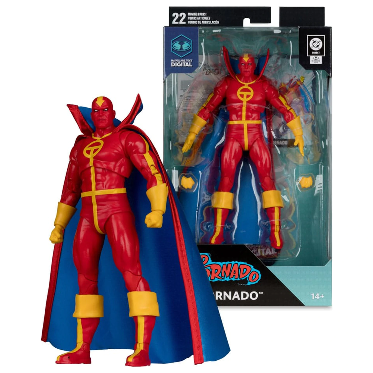 DC Direct McFarlane Toys Figurina de actiune digitala Red Tornado (Bronze Age) 18 cm poza produsului