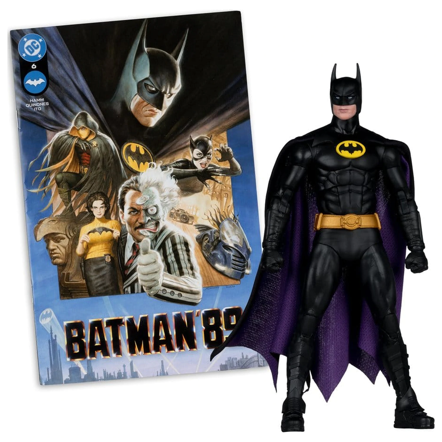 Figurină de acțiune DC Direct Page Punchers Batman (Batman '89) 18 cm poza produsului
