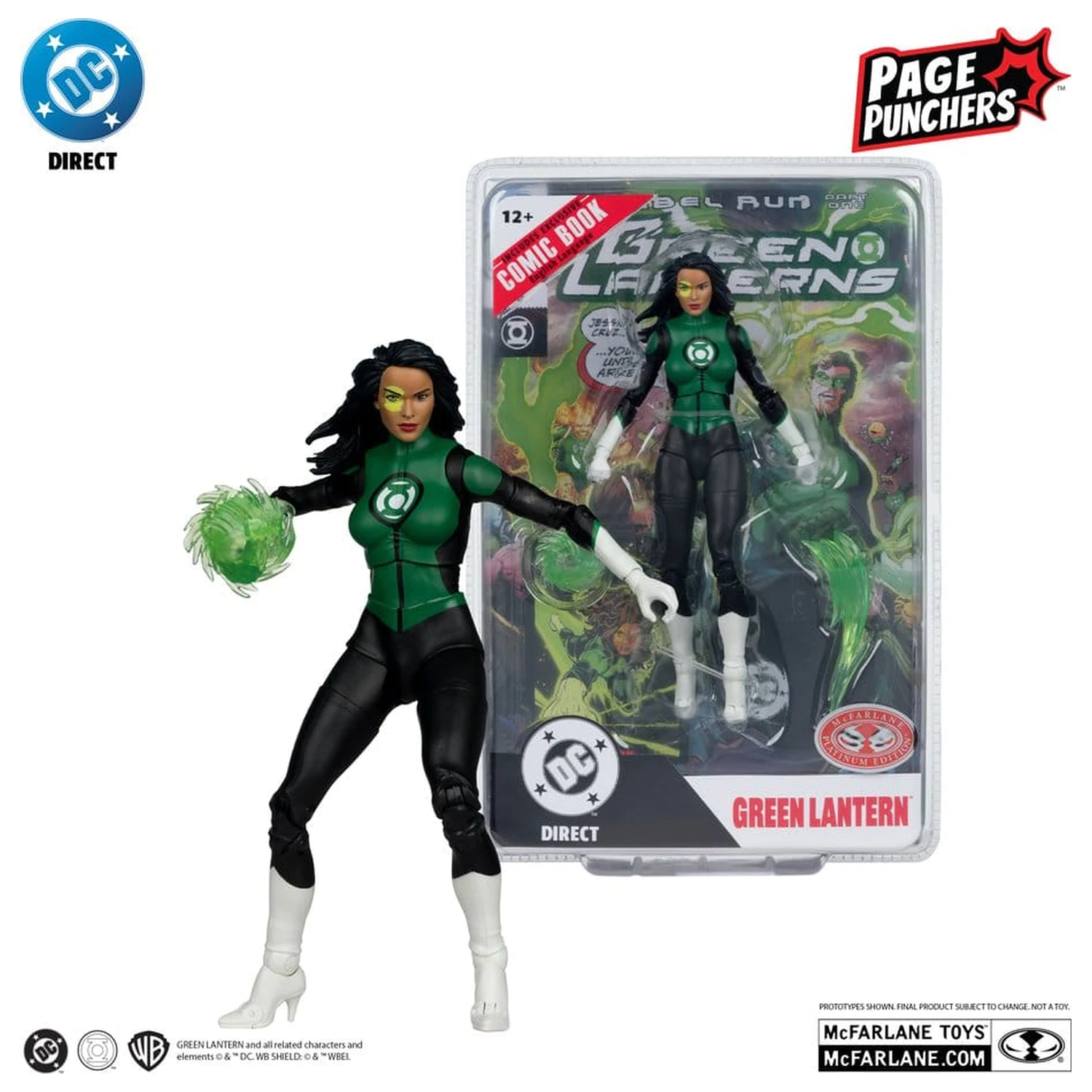 DC Direct Page Punchers figurina de actiune Jessica Cruz (Green Lanterns # 48) (Red Platinum Edition) 18 cm poza produsului