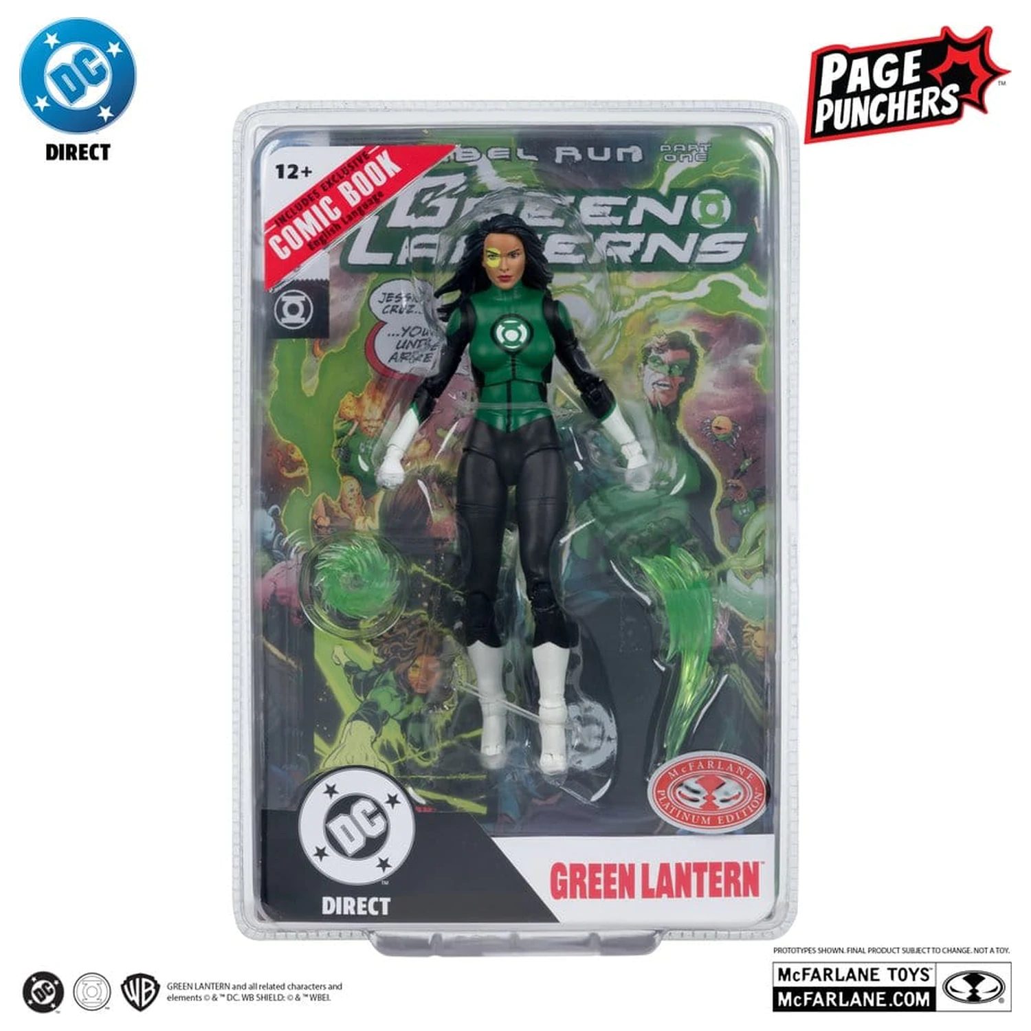DC Direct Page Punchers figurina de actiune Jessica Cruz (Green Lanterns # 48) (Red Platinum Edition) 18 cm poza produsului