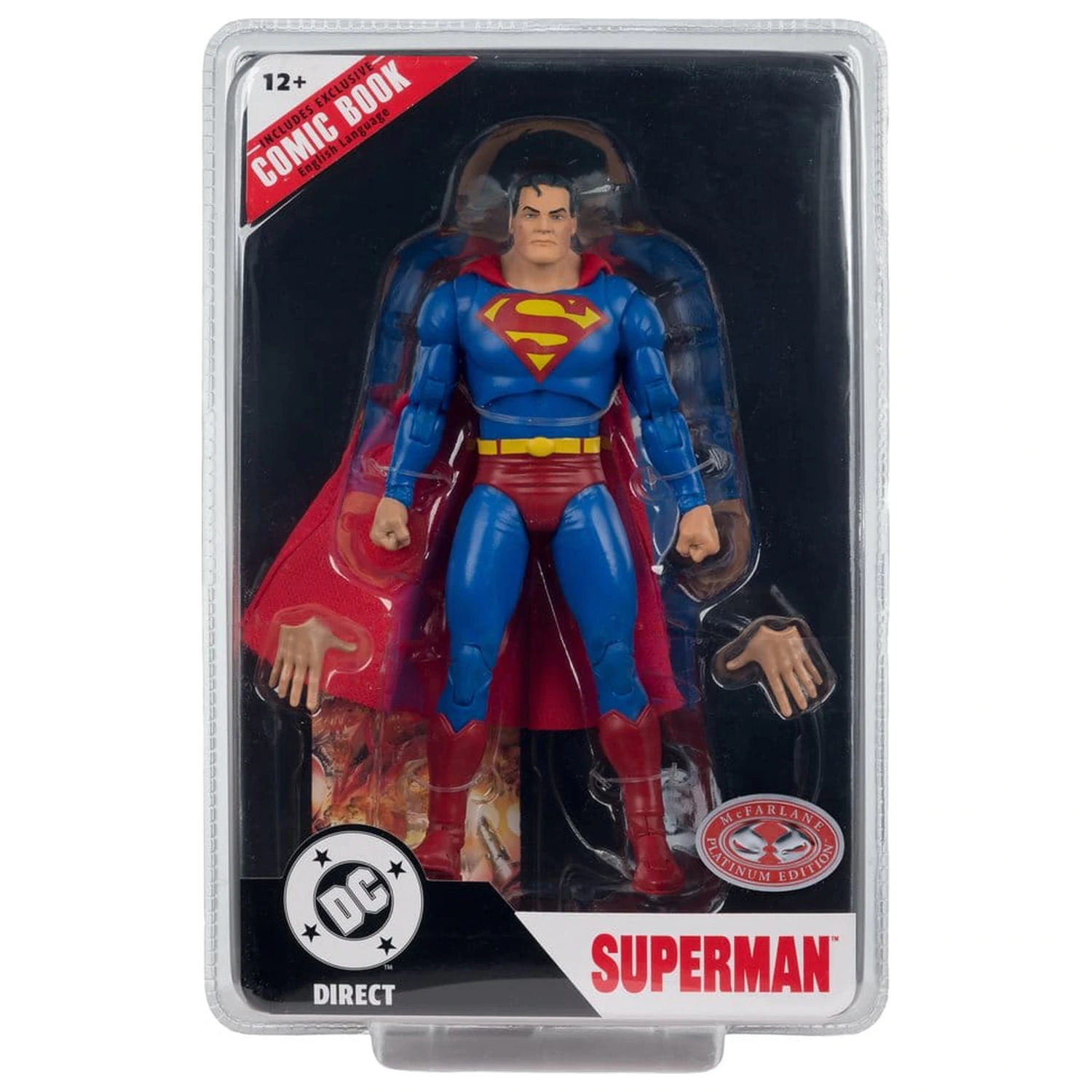 DC Direct Page Punchers Figurina de actiune Superman (Justice #1) (Red Platinum Edition) 19 cm poza produsului