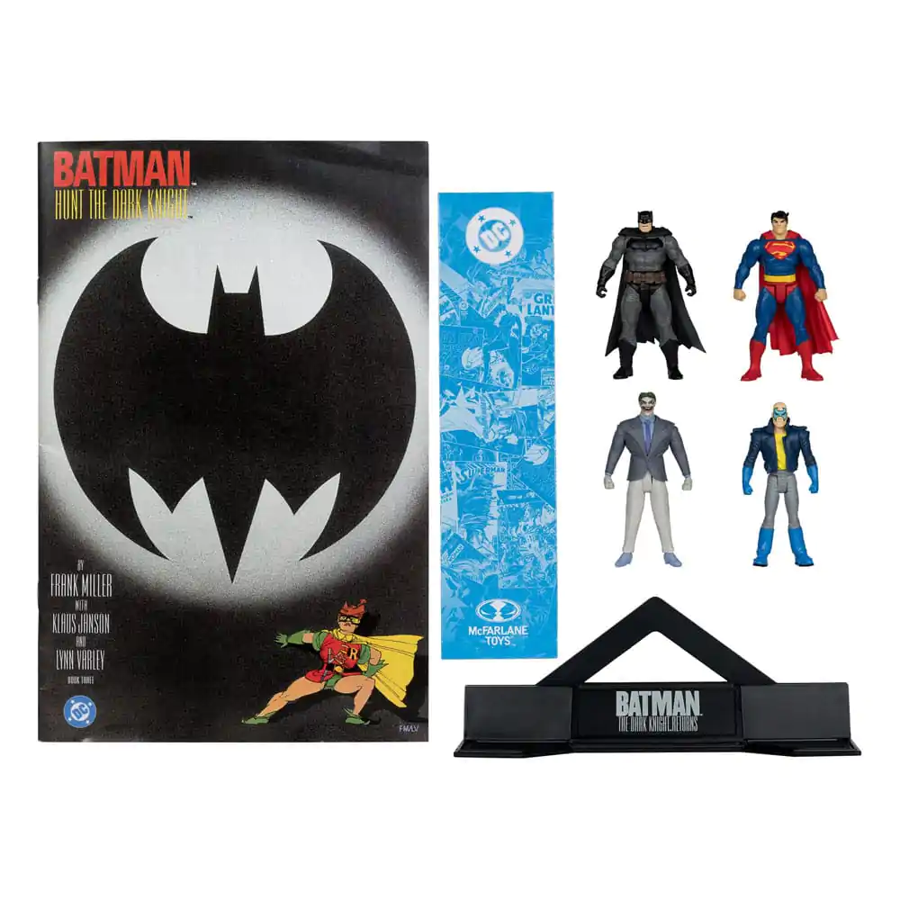 DC Direct Page Punchers Figurina de actiune Pachet de 4 Batman & Son of Batman & Superman & Joker 7 cm poza produsului