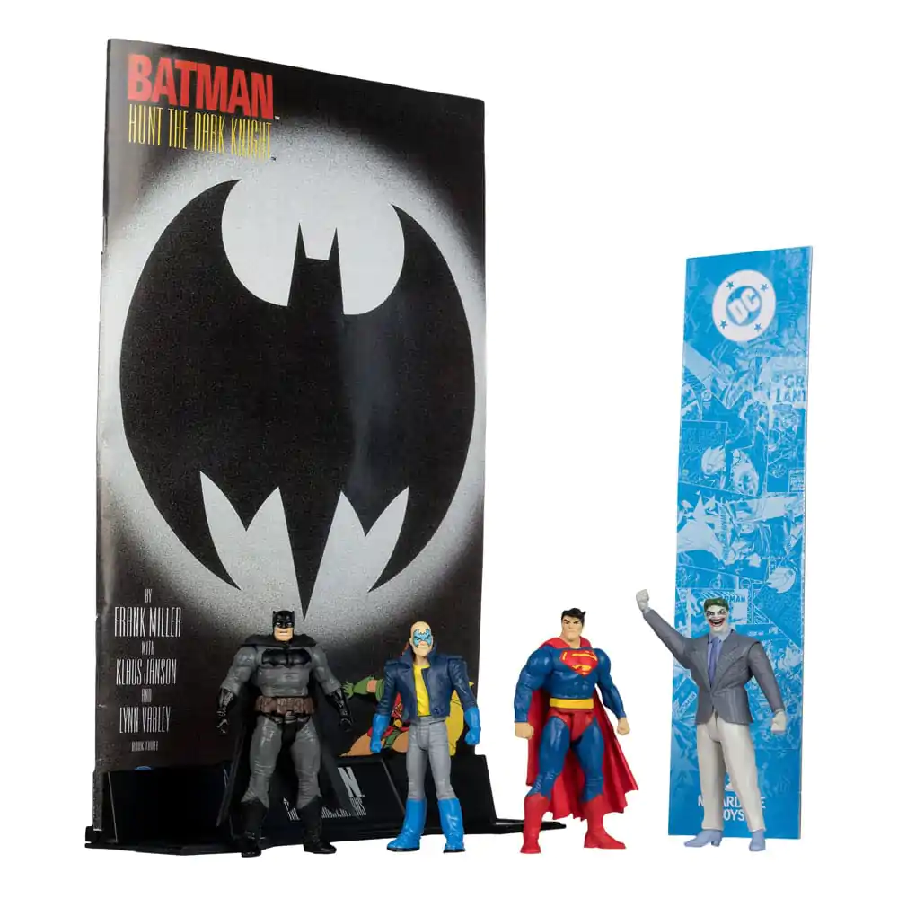 DC Direct Page Punchers Figurina de actiune Pachet de 4 Batman & Son of Batman & Superman & Joker 7 cm poza produsului