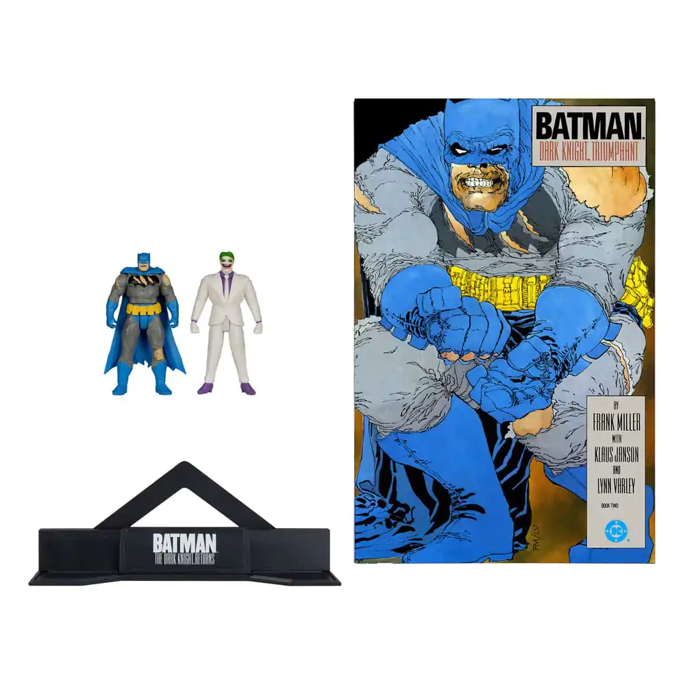 Set 2 figurine de acțiune DC Direct Page Punchers Batman & The Joker (Batman: The Dark Knight Returns) 8 cm poza produsului