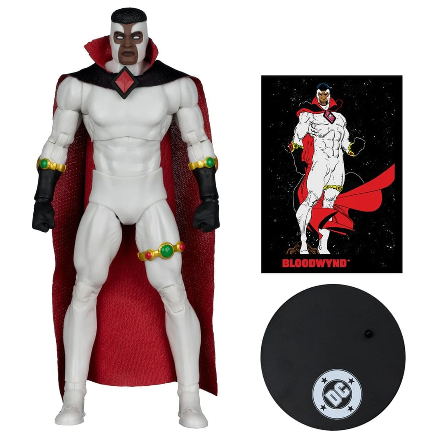 DC Direct Page Punchers figurina de actiune Bloodwynd (Justice League #77) (Red Platinum Edition) 18 cm poza produsului