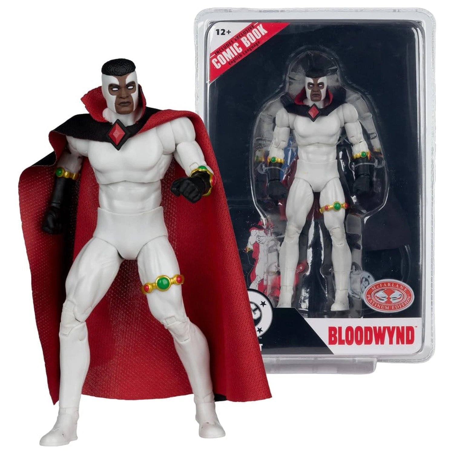 DC Direct Page Punchers figurina de actiune Bloodwynd (Justice League #77) (Red Platinum Edition) 18 cm poza produsului