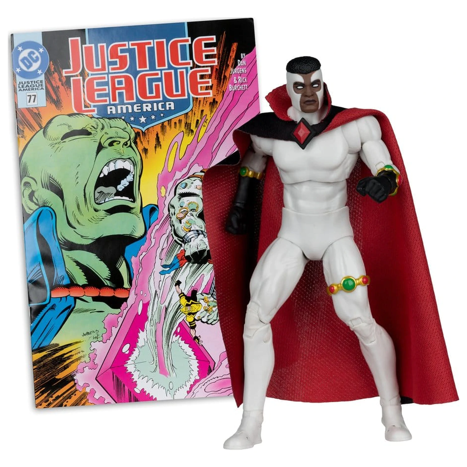 DC Direct Page Punchers figurina de actiune Bloodwynd (Justice League #77) (Red Platinum Edition) 18 cm poza produsului