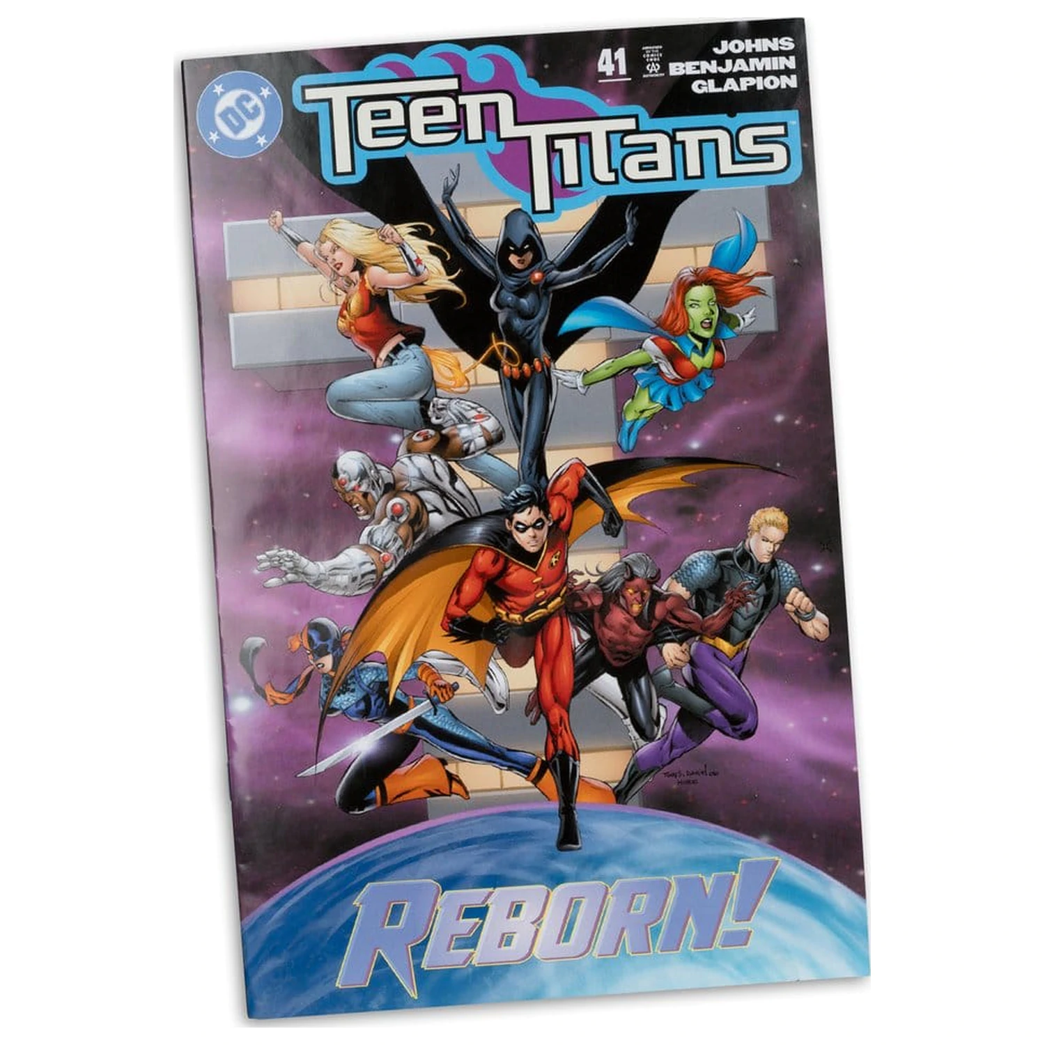 DC Direct Page Punchers Figurina de actiune Miss Martian (Teen Titans #41) (Red Platinum Edition) 17 cm poza produsului