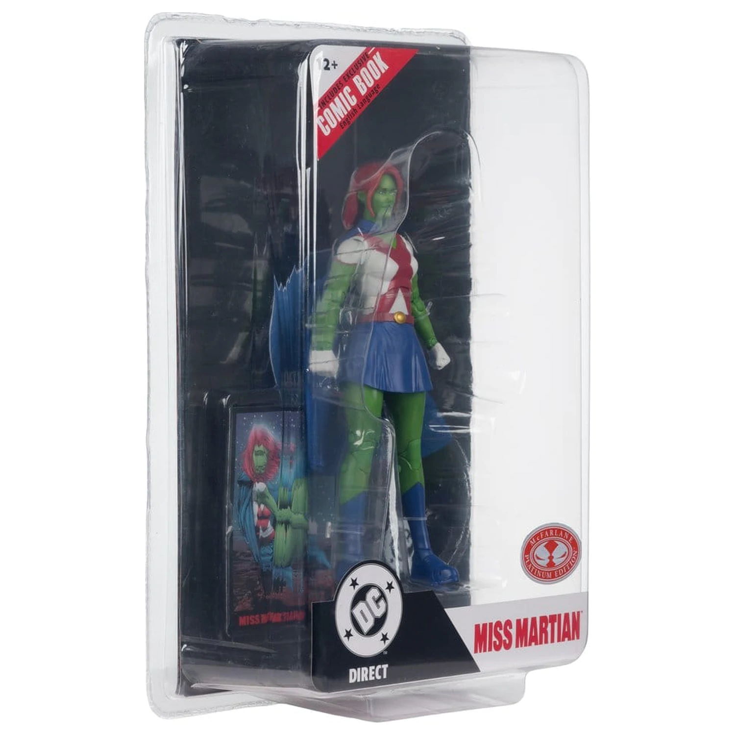 DC Direct Page Punchers Figurina de actiune Miss Martian (Teen Titans #41) (Red Platinum Edition) 17 cm poza produsului