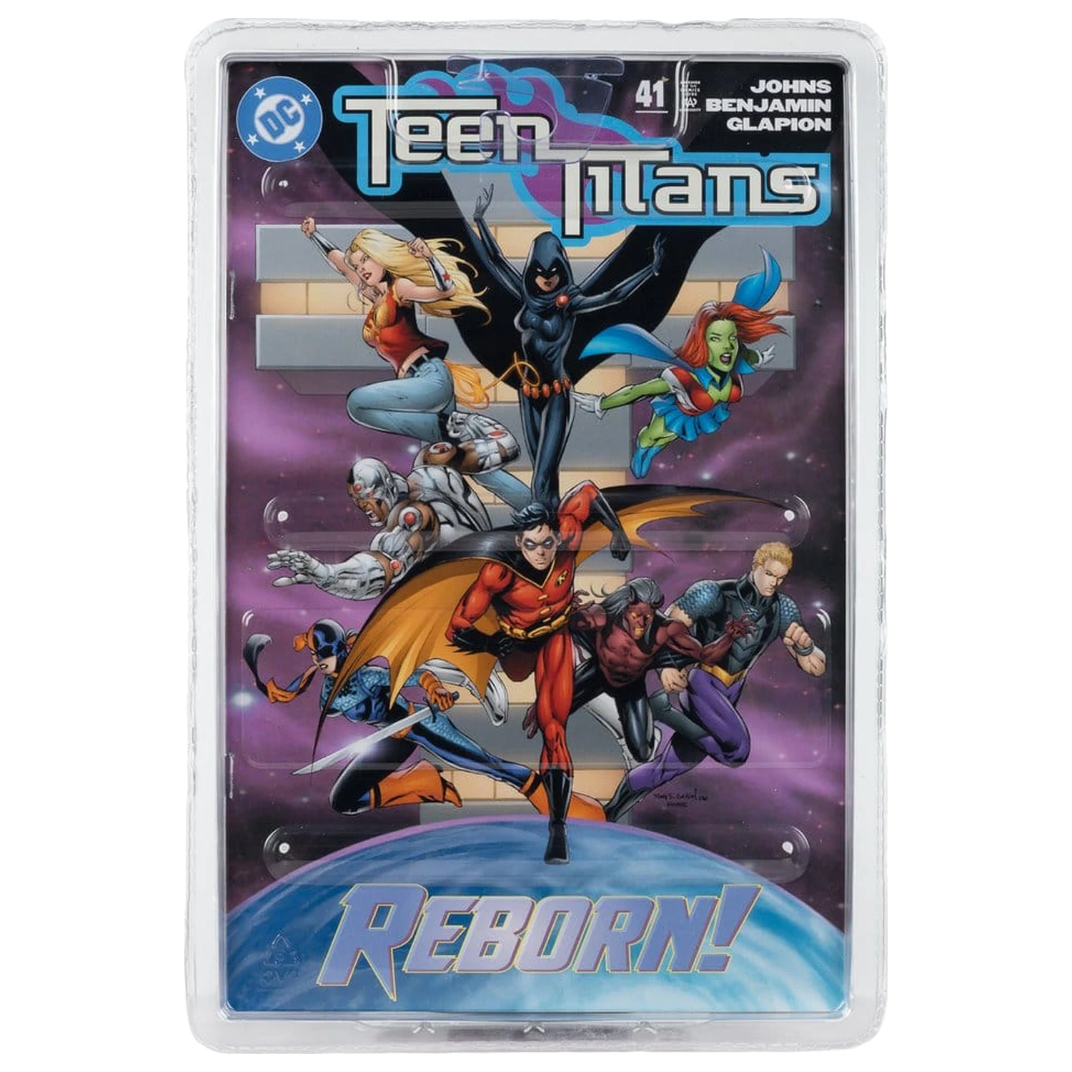 DC Direct Page Punchers Figurina de actiune Miss Martian (Teen Titans #41) (Red Platinum Edition) 17 cm poza produsului