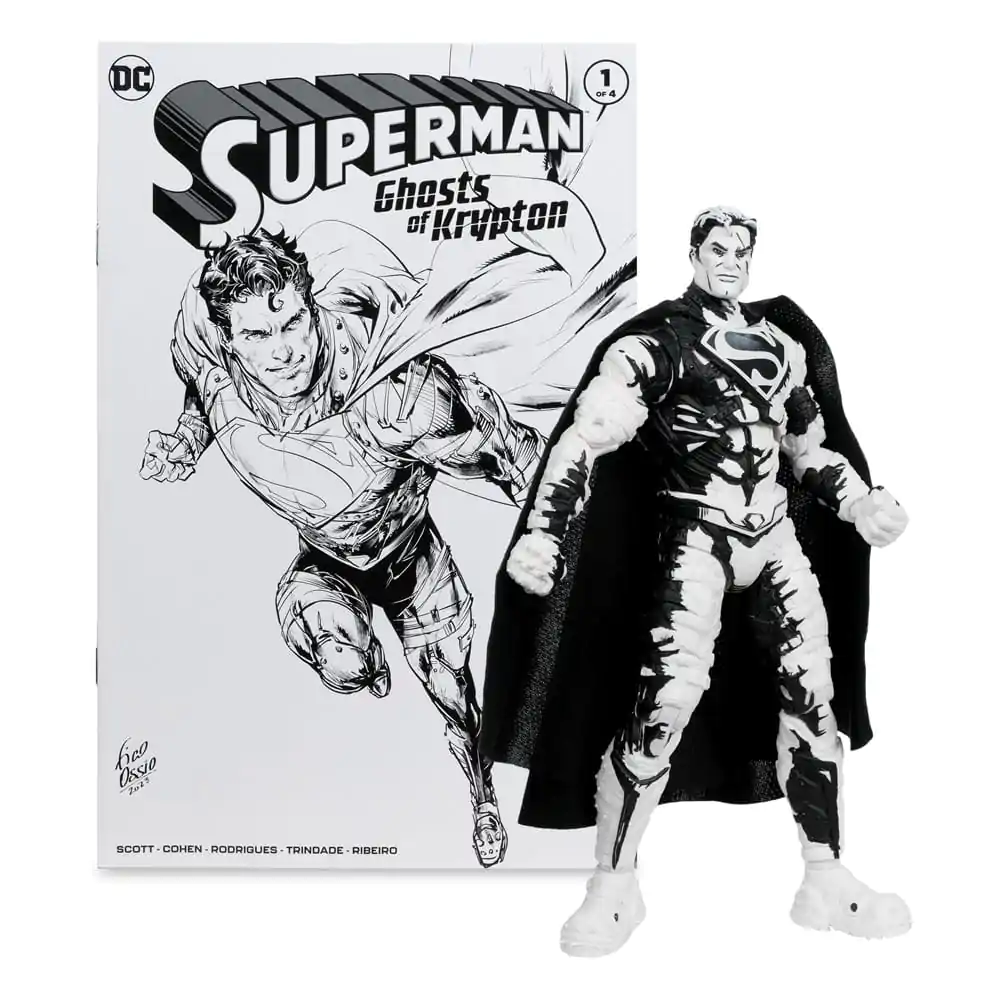 DC Direct Figurine de Acțiune Page Punchers & Pachet Bandă Desenată de 4 Superman Seria (Sketch Edition) (Gold Label) 18 cm poza produsului