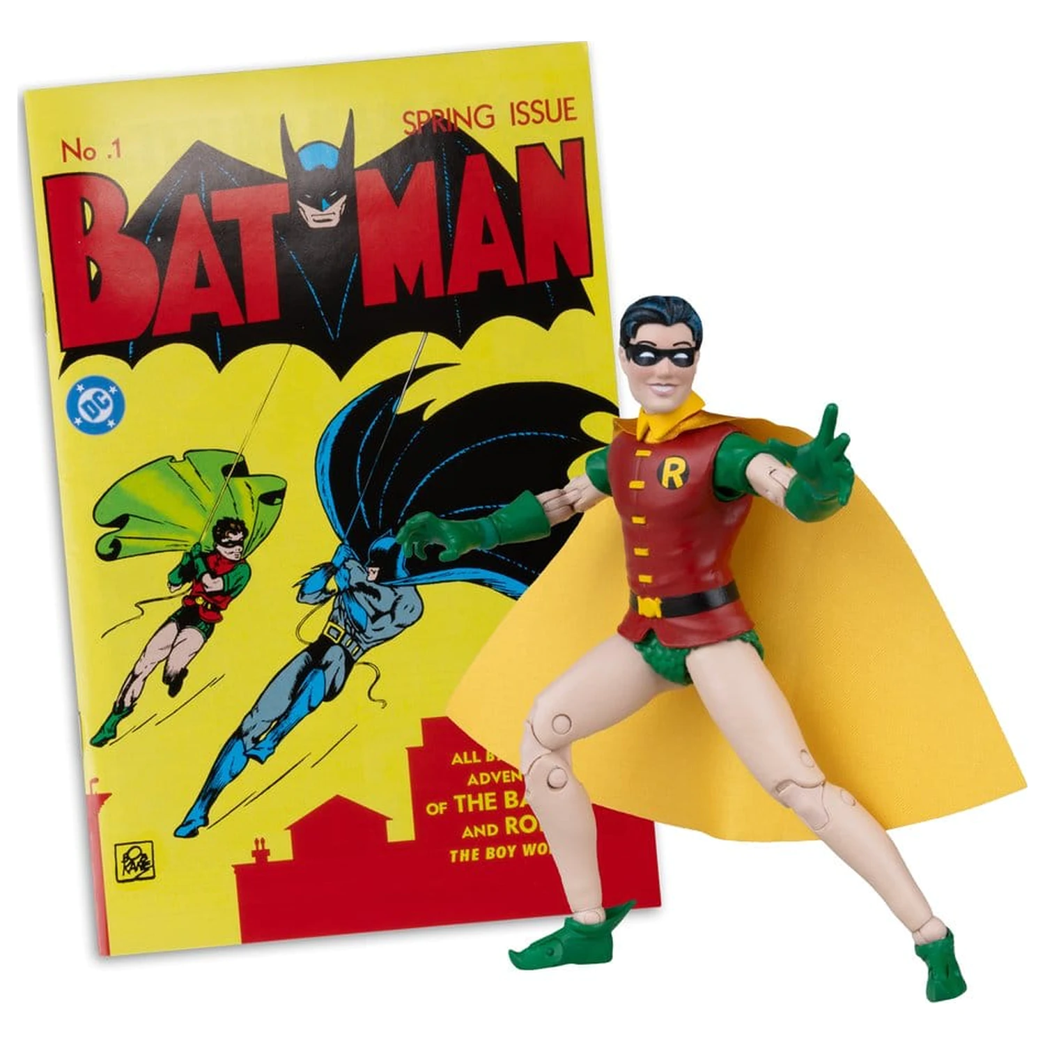 DC Direct Figurină de acțiune Page Punchers Robin Dick Grayson (Batman #1) (Red Platinum Edition) 14 cm poza produsului