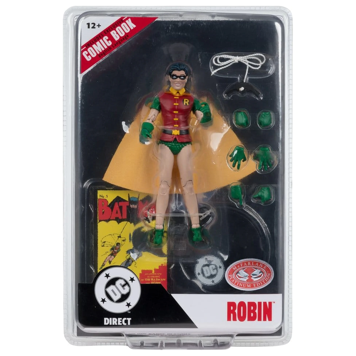 DC Direct Figurină de acțiune Page Punchers Robin Dick Grayson (Batman #1) (Red Platinum Edition) 14 cm poza produsului