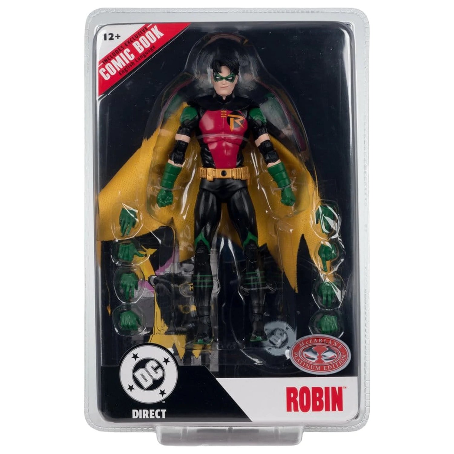 DC Direct Page Punchers Figurina de actiune Robin Tim Drake (Nightwing #81) (Red Platinum Edition) 18 cm poza produsului