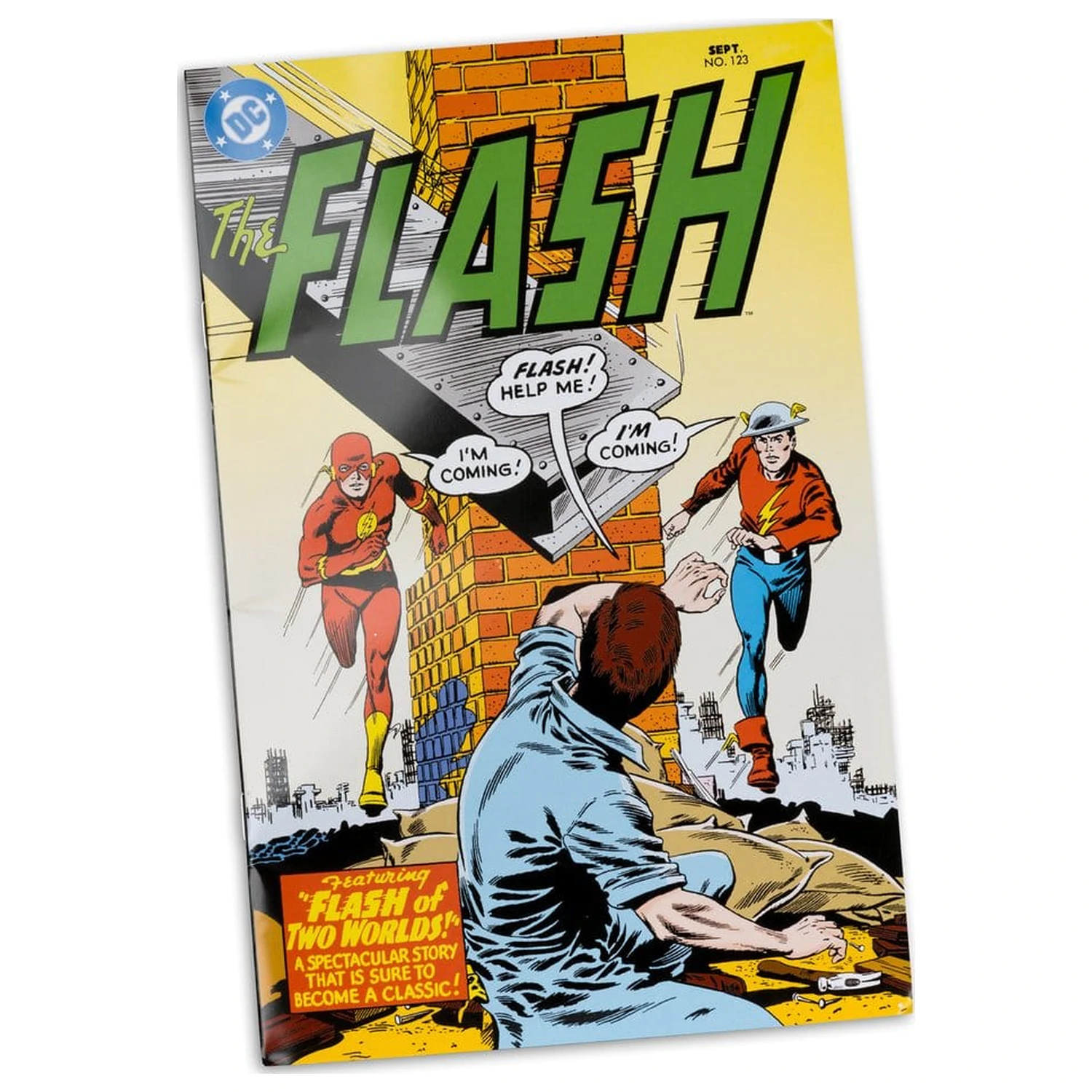 DC Direct Page Punchers Figurina de acțiune The Flash Jay Garrick (The Flash #123) (Red Platinum Edition) 18 cm poza produsului