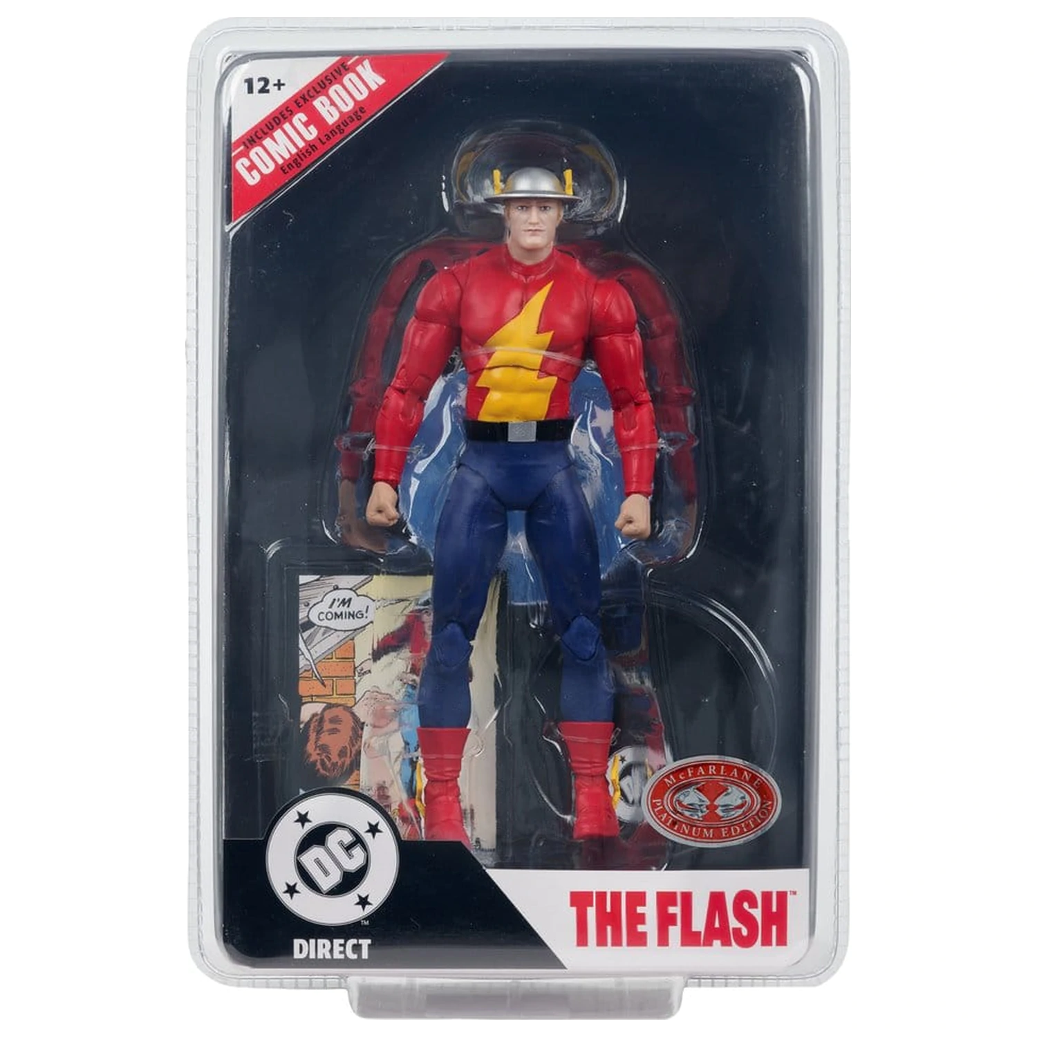 DC Direct Page Punchers Figurina de acțiune The Flash Jay Garrick (The Flash #123) (Red Platinum Edition) 18 cm poza produsului