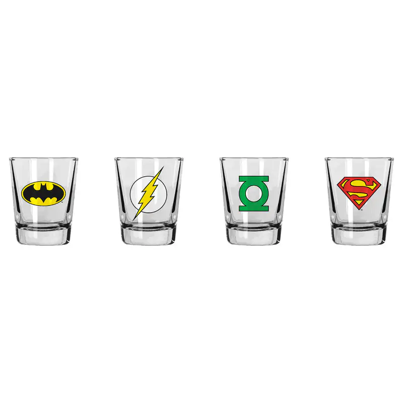 Set pahare de shot DC - cu 4 logo-uri diferite de Supereroi poza produsului