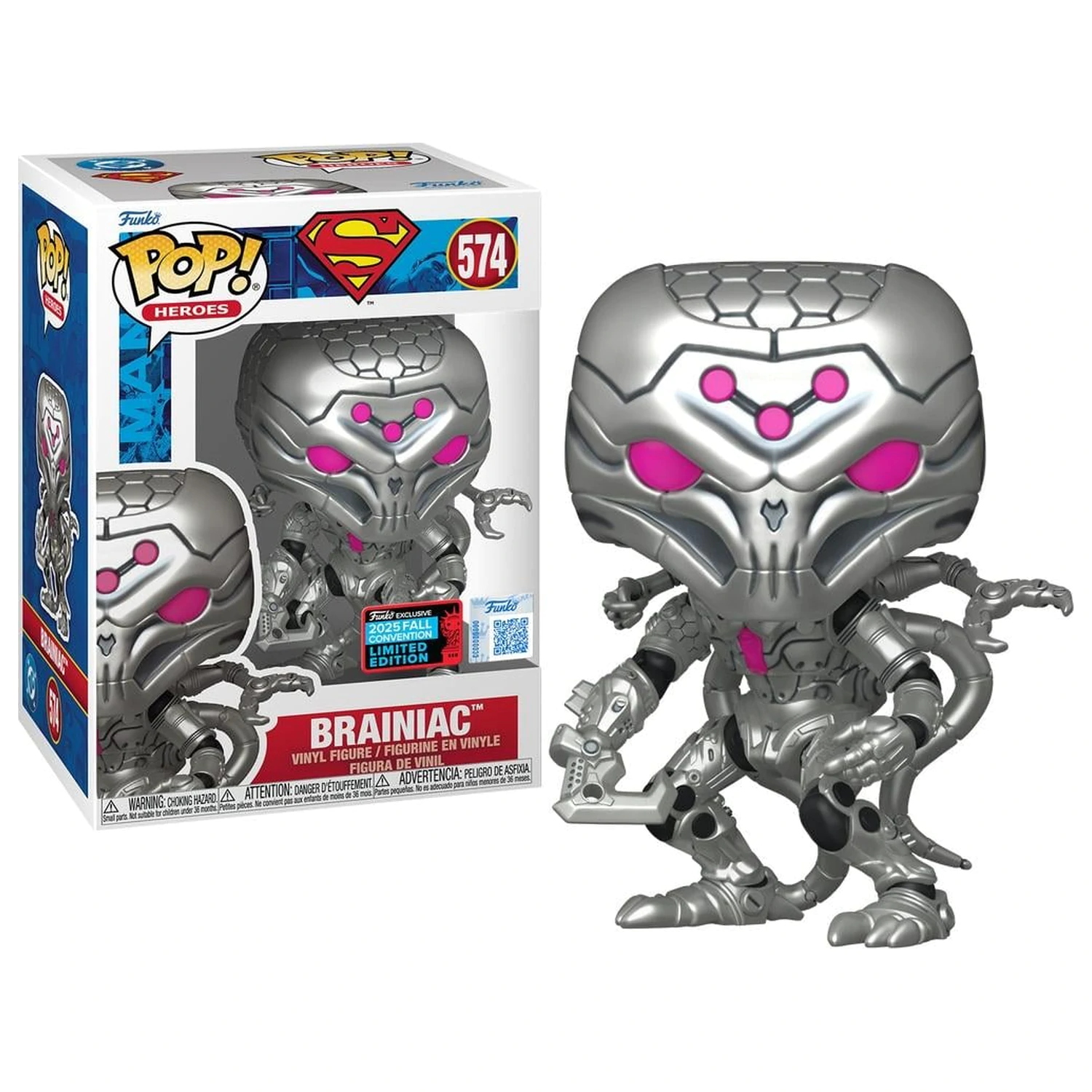 DC Funko POP figurina Brainiac (Metalica) poza produsului