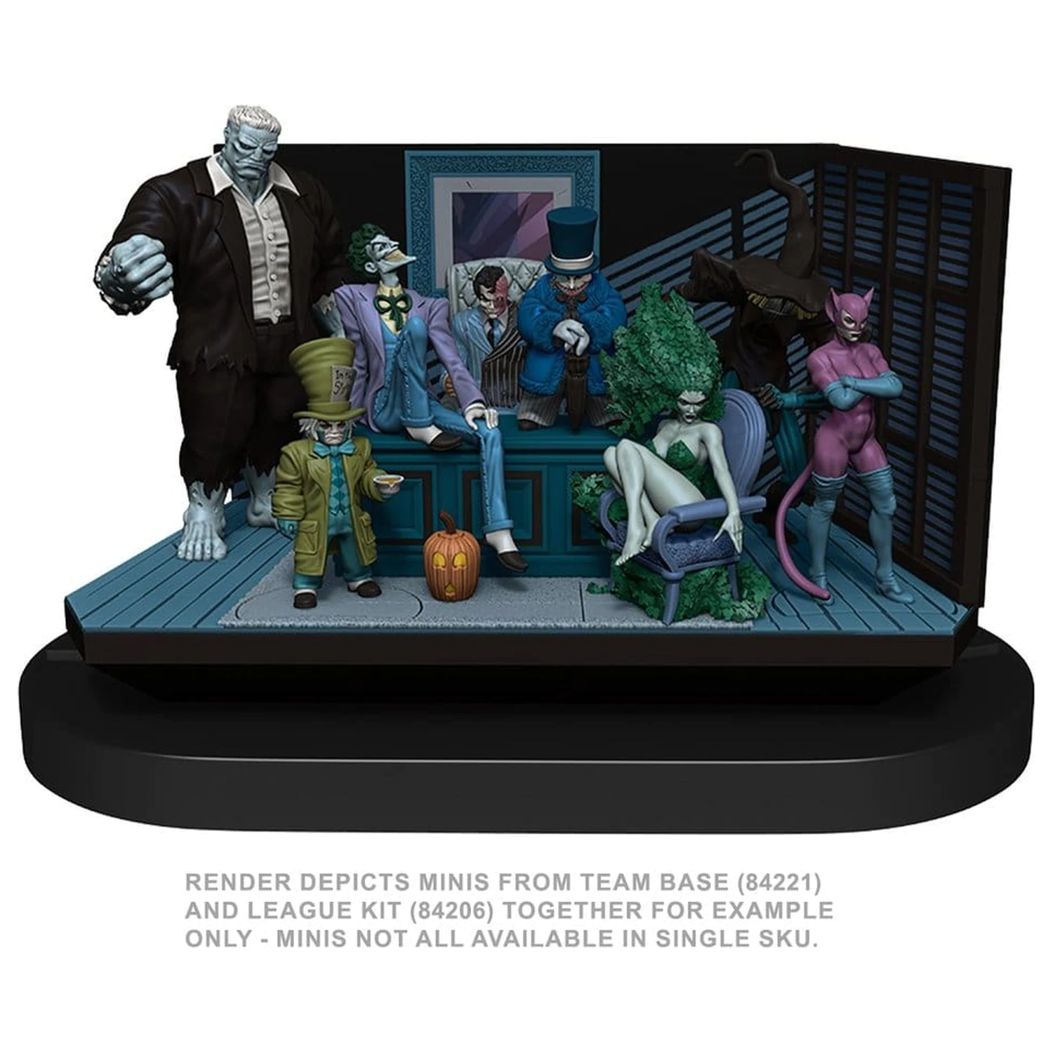 DC HeroClix SwitchClix Minifigures with Base The Long Halloween Team Base 23 cm poza produsului