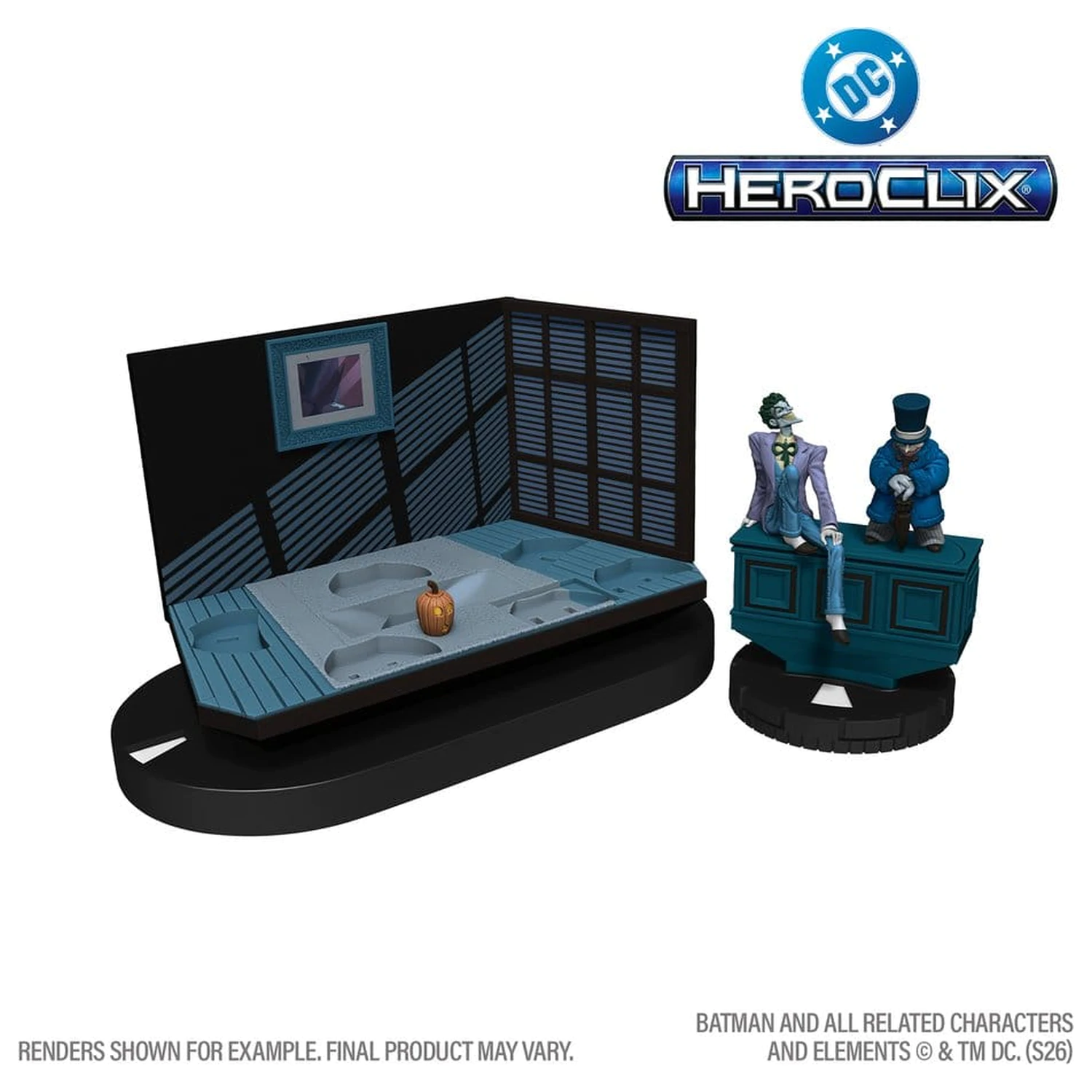 DC HeroClix SwitchClix Minifigures with Base The Long Halloween Team Base 23 cm poza produsului