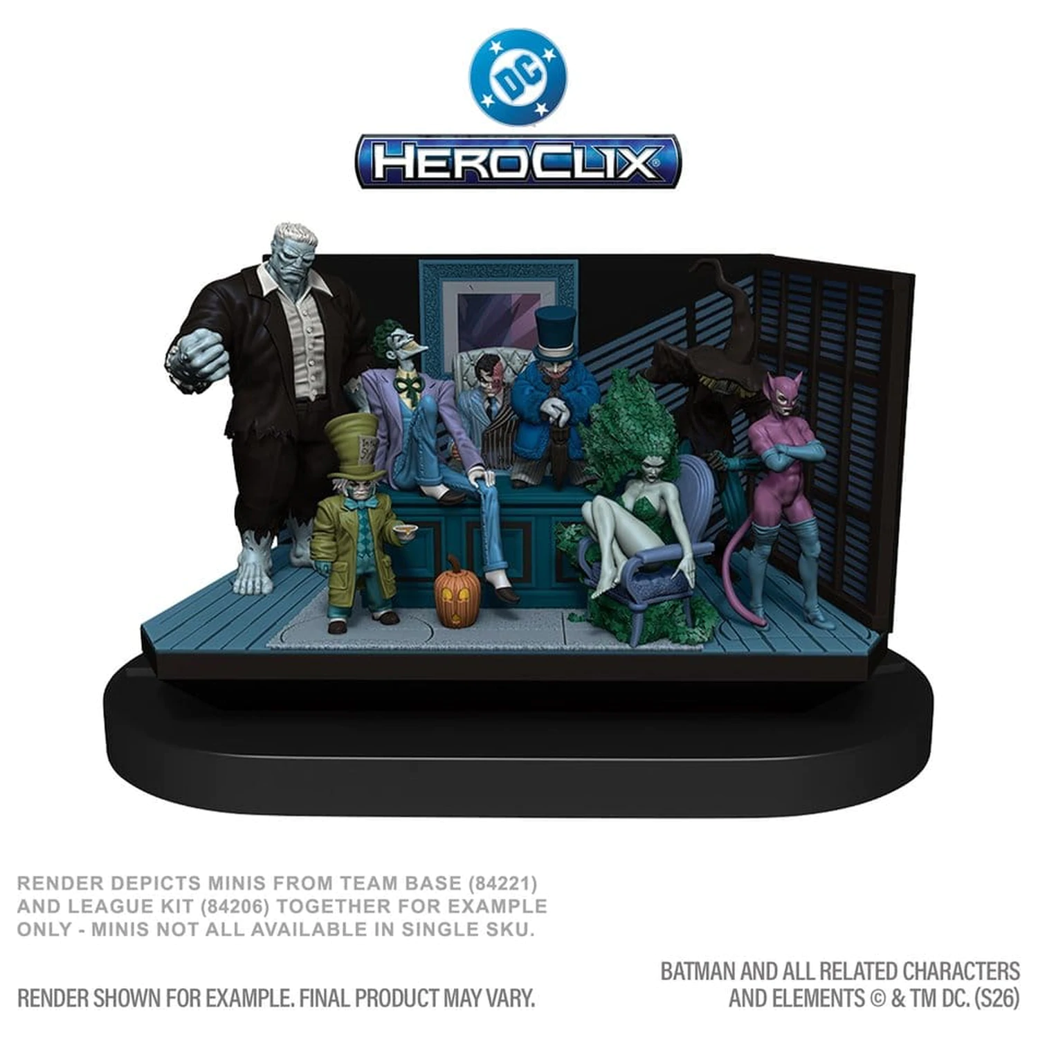 DC HeroClix SwitchClix Minifigures with Base The Long Halloween Team Base 23 cm poza produsului