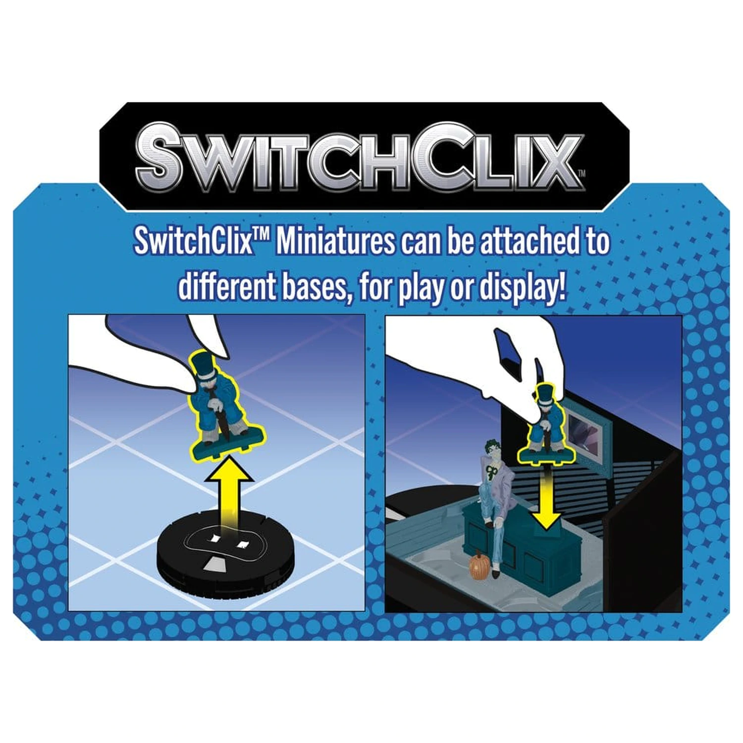 DC HeroClix SwitchClix Minifigures with Base The Long Halloween Team Base 23 cm poza produsului