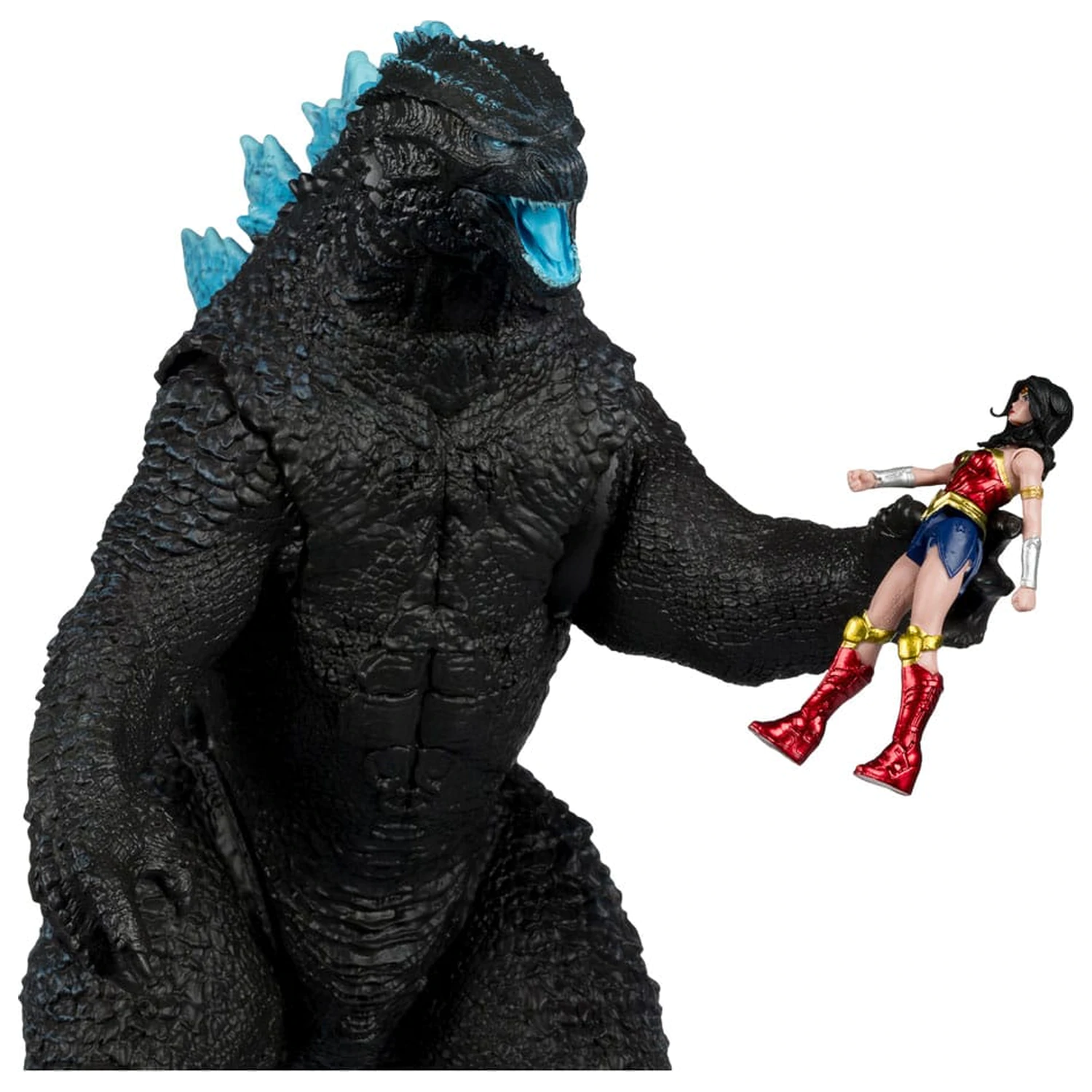 DC Justice League Monsterverse DC Multiverse Figurine de actiune pachet 2 Wonder Woman Vs. Atomic Blast Godzilla 18 cm poza produsului