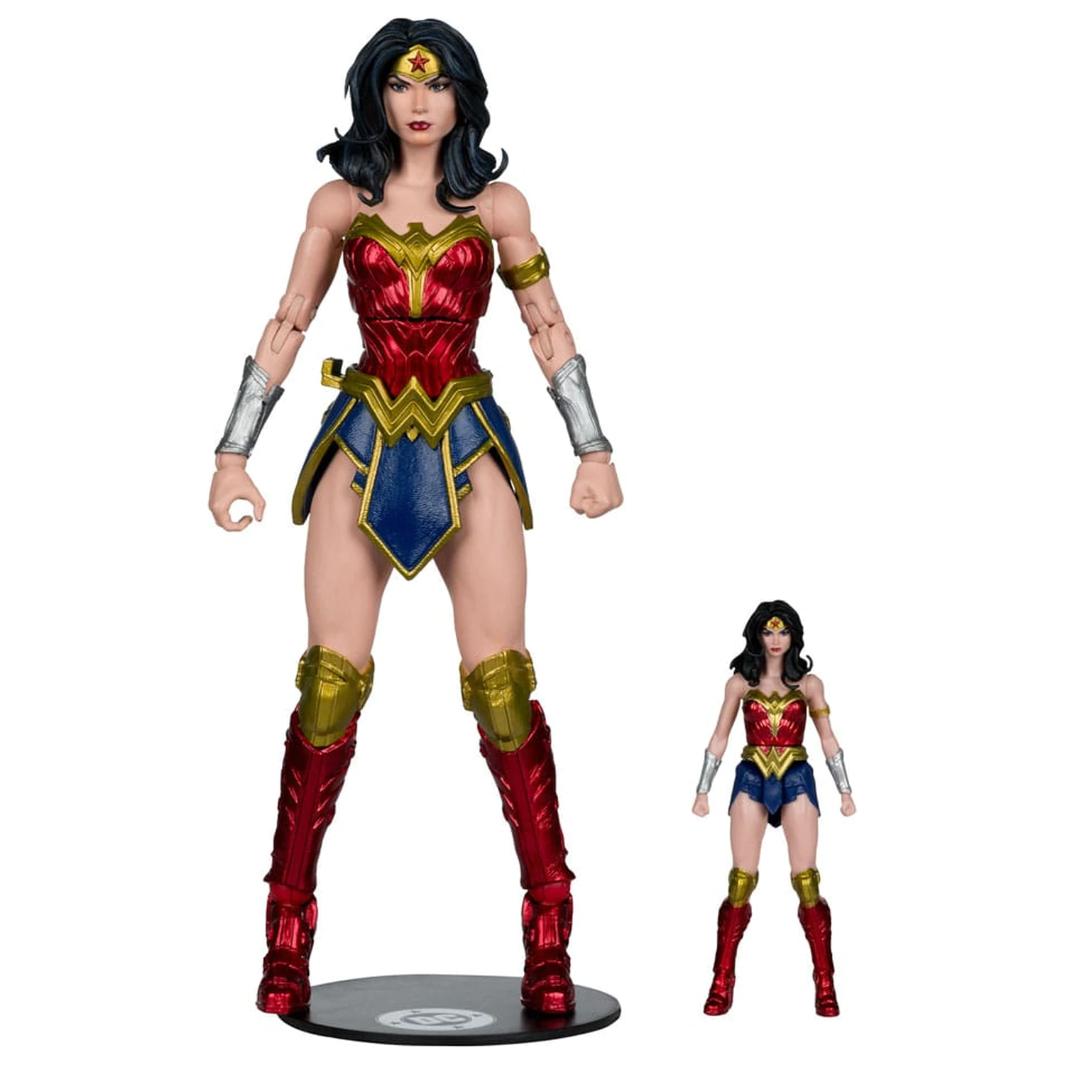 DC Justice League Monsterverse DC Multiverse Figurine de actiune pachet 2 Wonder Woman Vs. Atomic Blast Godzilla 18 cm poza produsului