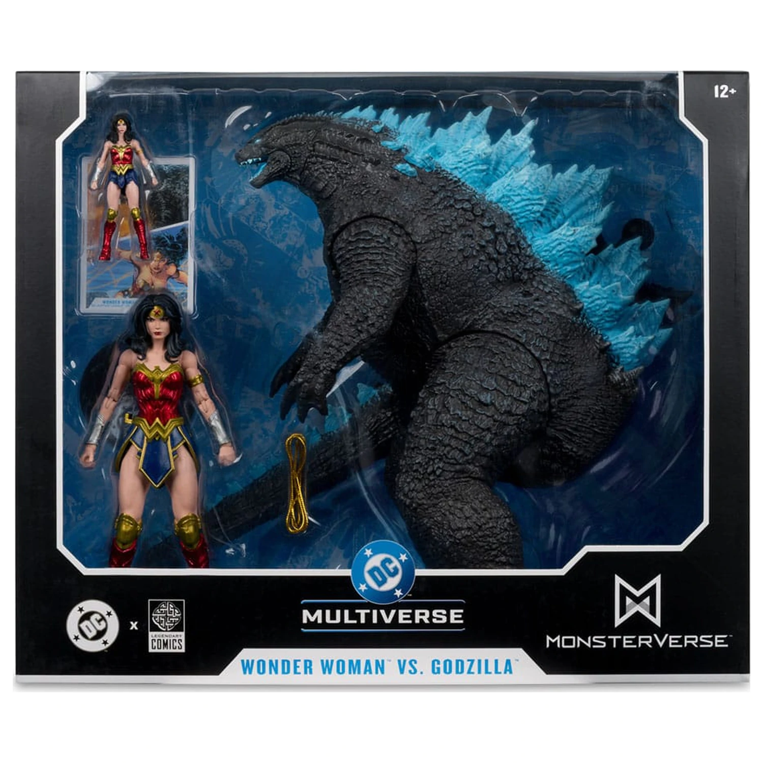DC Justice League Monsterverse DC Multiverse Figurine de actiune pachet 2 Wonder Woman Vs. Atomic Blast Godzilla 18 cm poza produsului