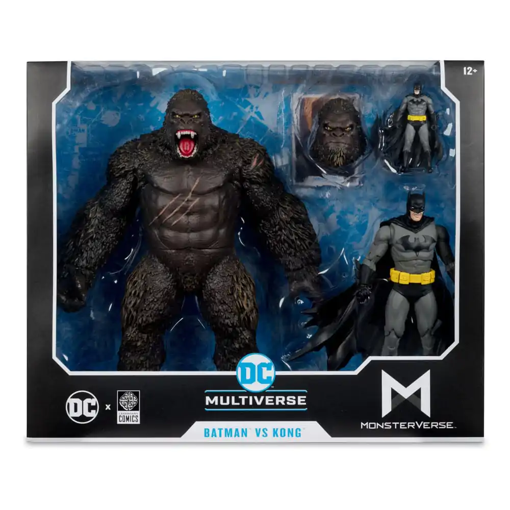 Figurine de acțiune DC Justice League Monsterverse DC Multiverse Pachet de 2 Batman & Kong 29 cm poza produsului