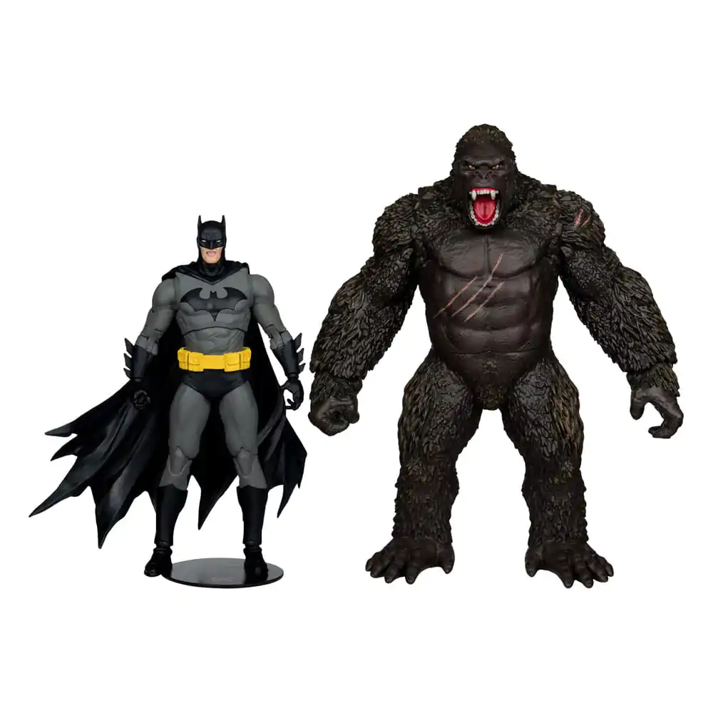 Figurine de acțiune DC Justice League Monsterverse DC Multiverse Pachet de 2 Batman & Kong 29 cm poza produsului