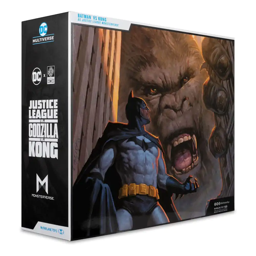 Figurine de acțiune DC Justice League Monsterverse DC Multiverse Pachet de 2 Batman & Kong 29 cm poza produsului