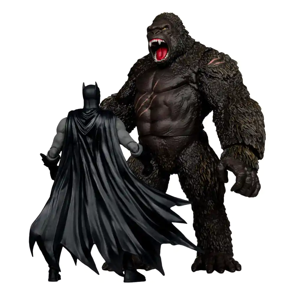 Figurine de acțiune DC Justice League Monsterverse DC Multiverse Pachet de 2 Batman & Kong 29 cm poza produsului